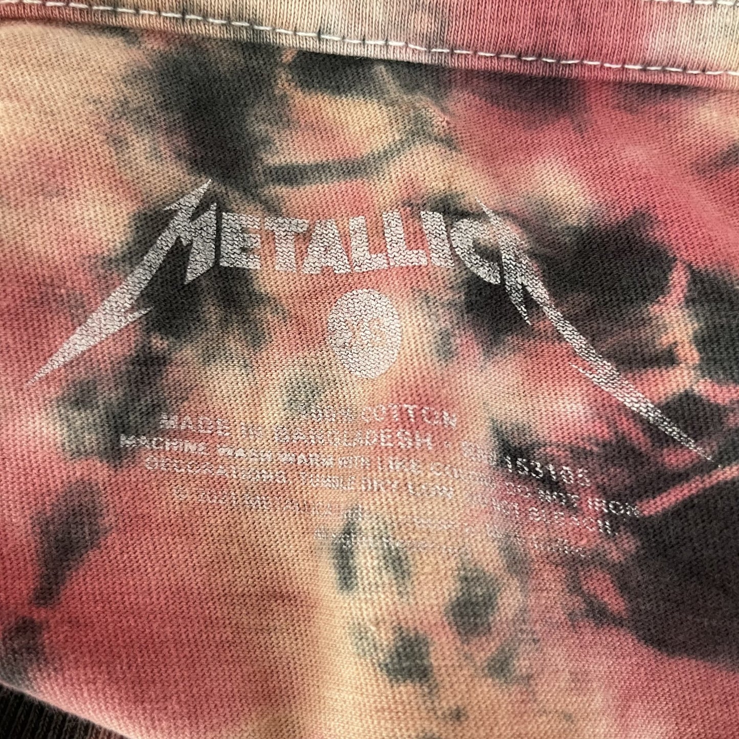 00s vintage 古着 ビンテージ メタリカ METALLICA バンド Y2K フロントプリント タイダイ柄