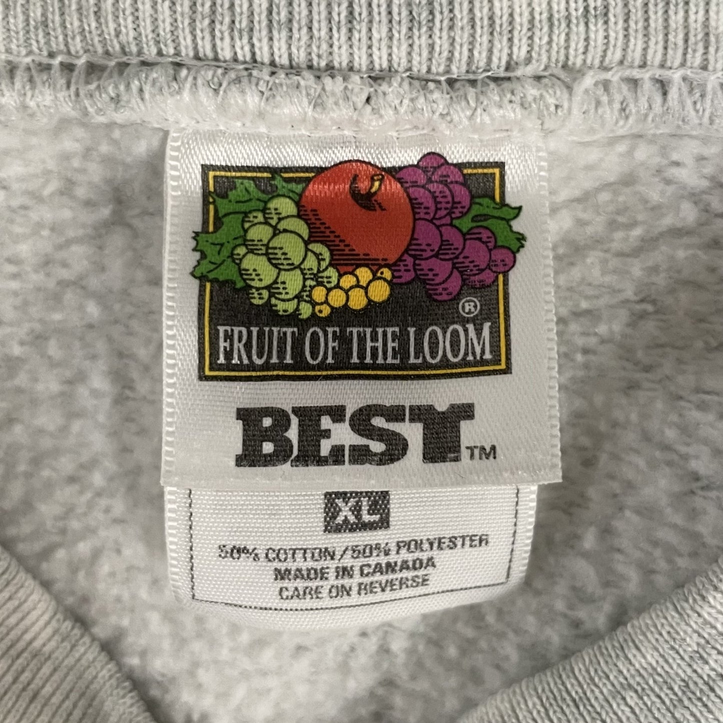 90s vintage 古着 ビンテージ フルーツオブザルーム FRUITOFTHELOOM スウェット 企業 E.M.S.