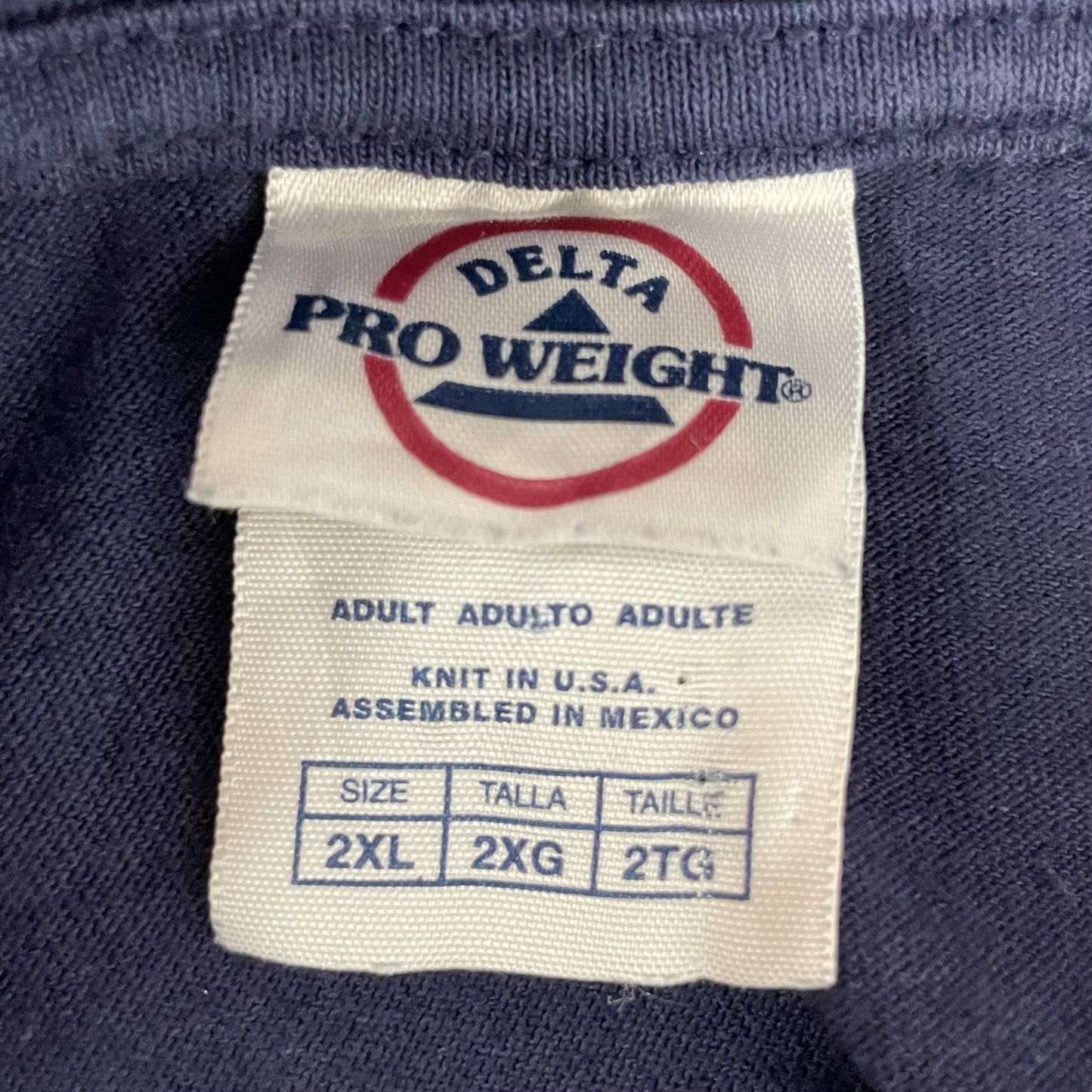 00s vintage 古着 ビンテージ デルタ DELTA プリントTシャツ オーバーサイズ ネイビー