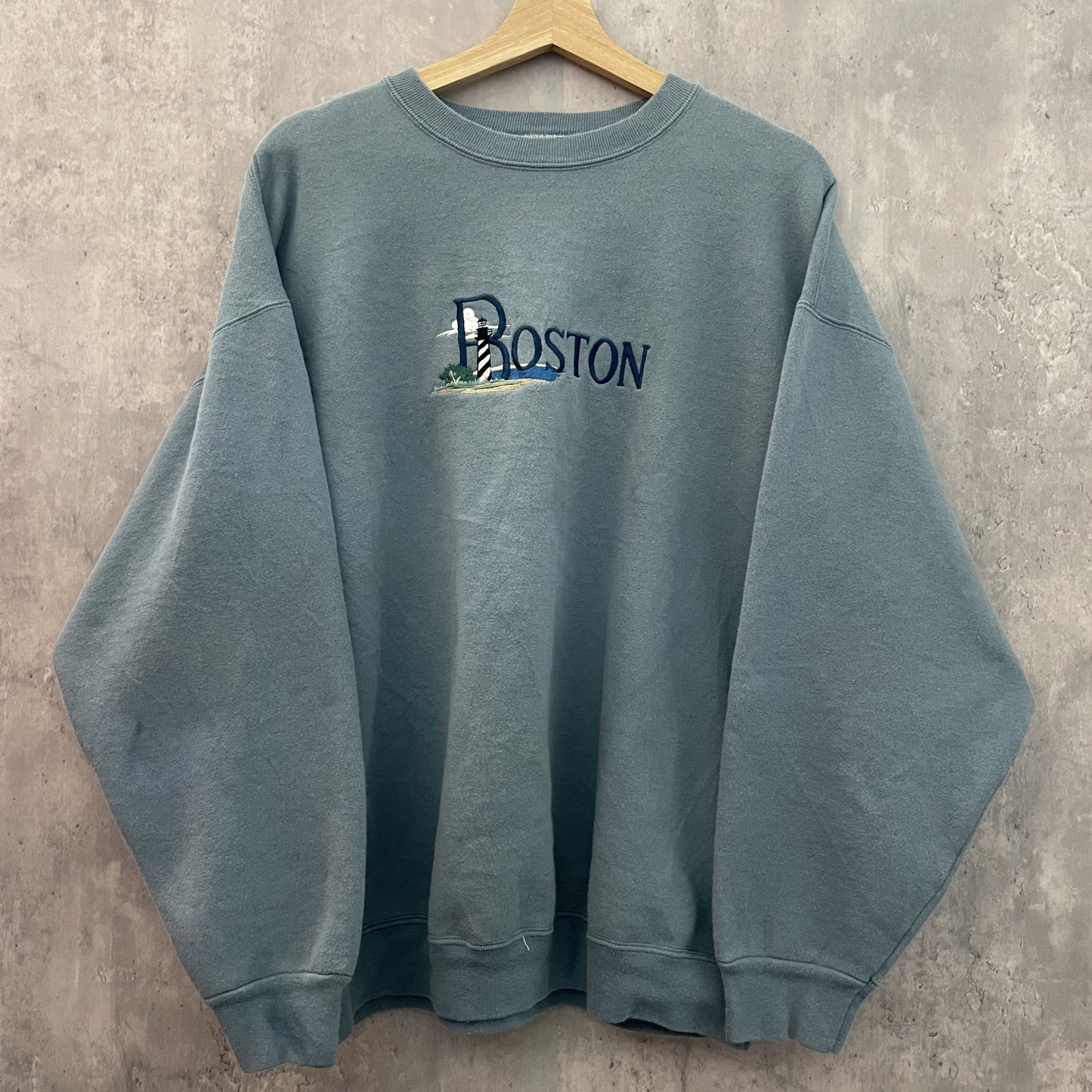 90s vintage 古着 ビンテージ USA製 BOSTON スウェット アメリカ フロント刺繍