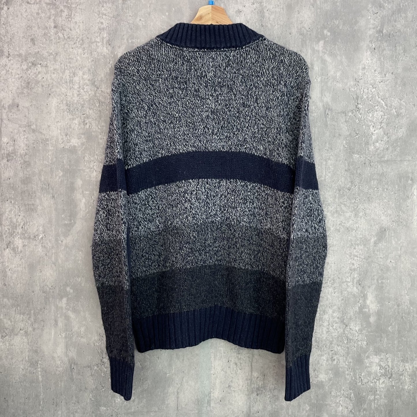 00s vintage 古着 ビンテージ トミーヒルフィガー TOMMYHILFIGER ボーダーニット ショールカラー