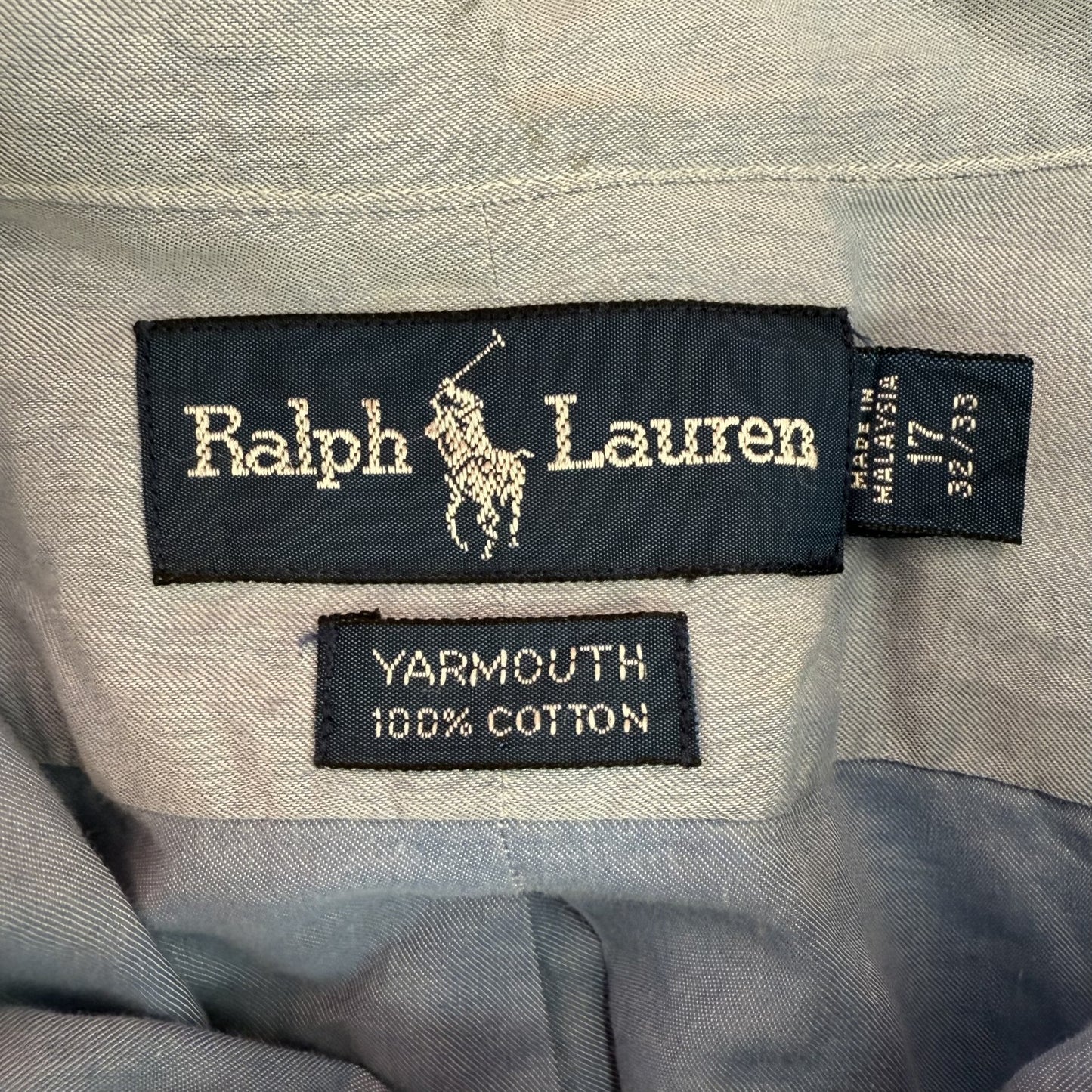 90s vintage 古着 ビンテージ ラルフローレン RalphLauren 長袖シャツ 刺繍 ボタンダウン カジュアル