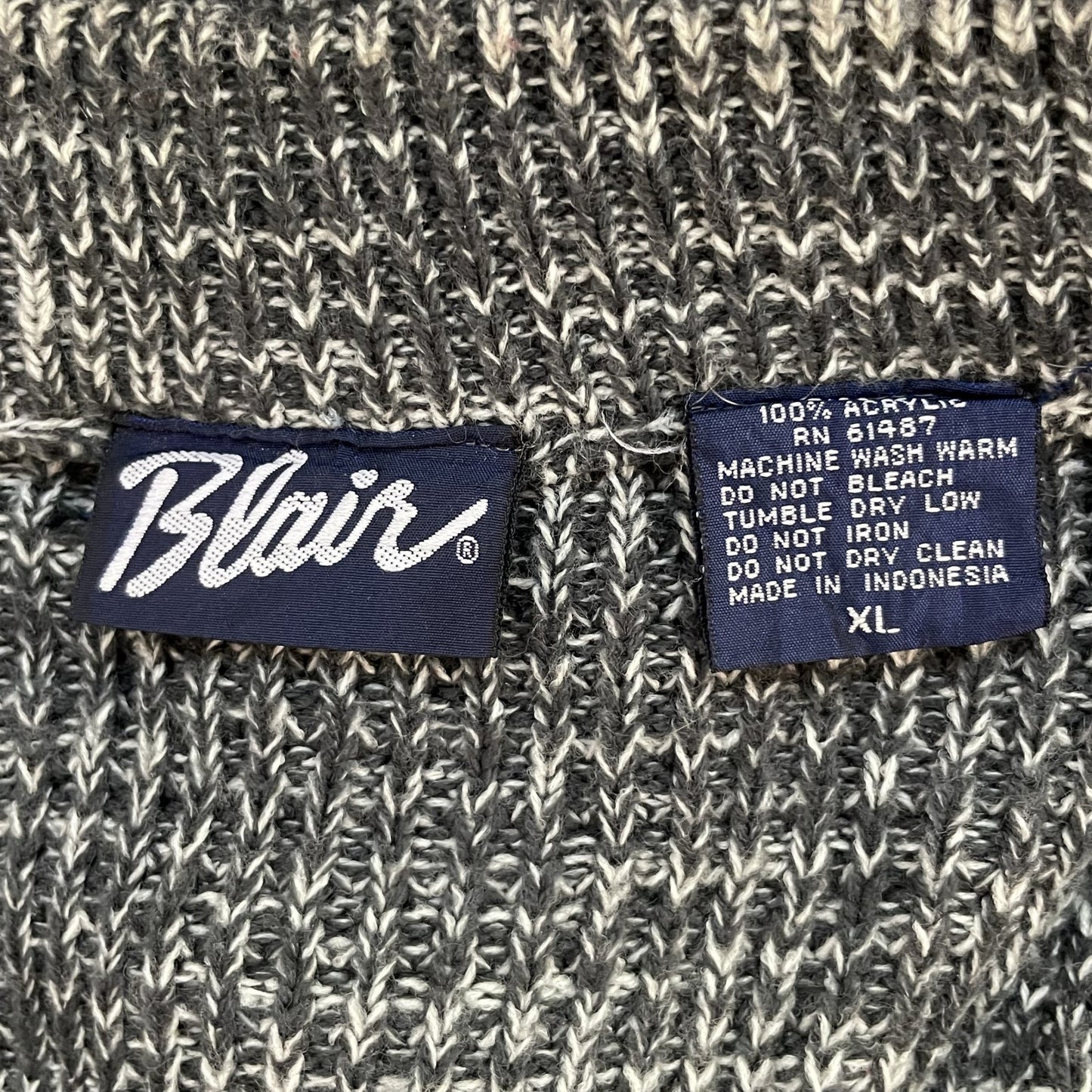 90s vintage 古着 ビンテージ 総柄 アクリルニット カーディガン カジュアル