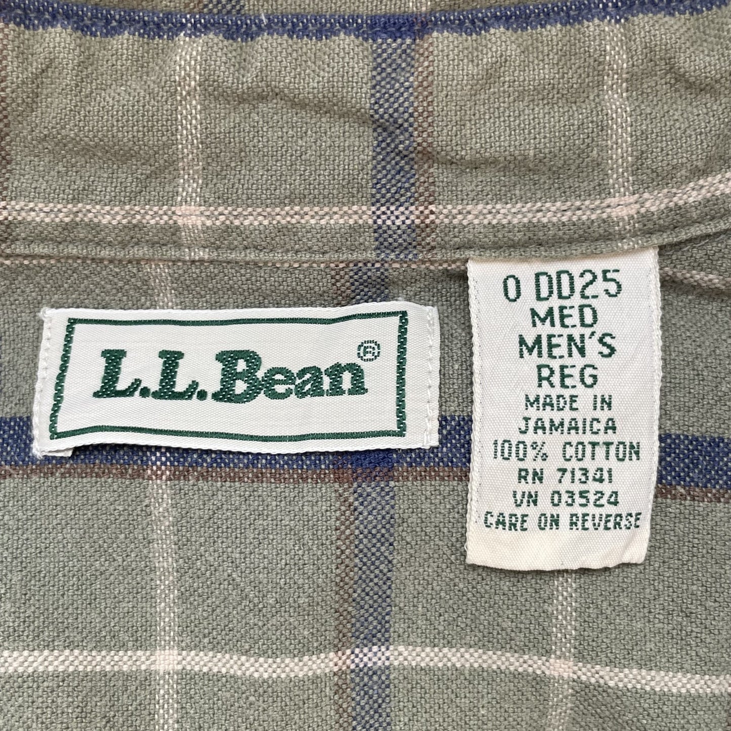 90s vintage 古着 ビンテージ エルエルビーン L.L.Bean アウトドア 長袖シャツ ボタンダウン チェック柄 胸ポケット