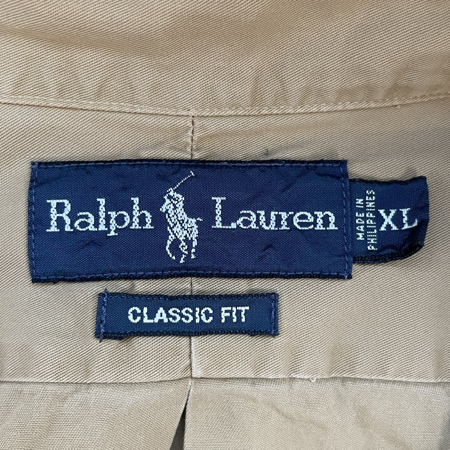 90s vintage 古着 ビンテージ ラルフローレン RalphLauren 長袖シャツ ボタンダウン ポニー刺繍 ロングスリーブ