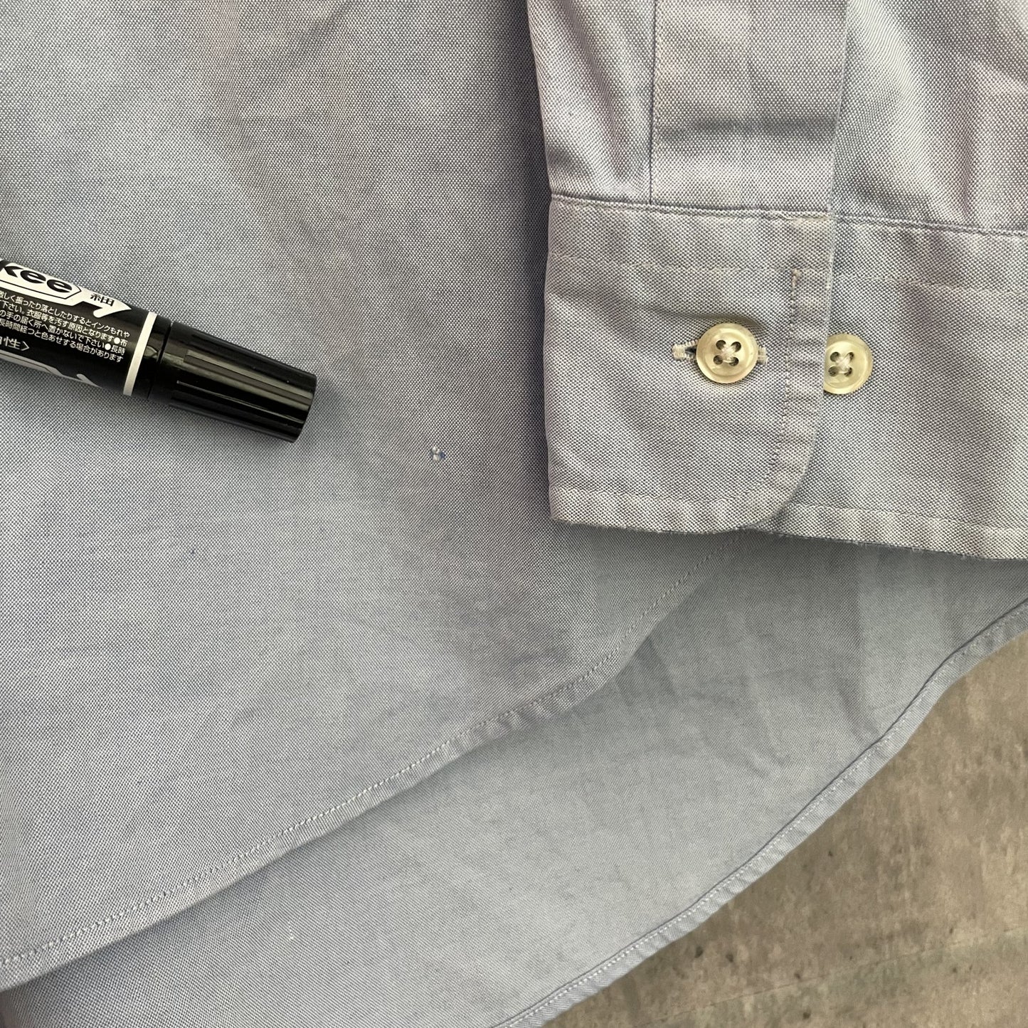 90s vintage 古着 ビンテージ ラルフローレン RalphLauren 長袖シャツ ボタンダウン ヤーマス 無地 YARMOUTH