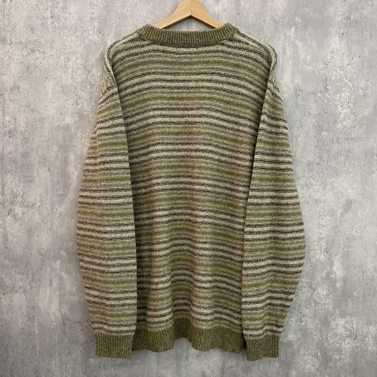 90s vintage 古着 ビンテージ ウールリッチ WOOLRICH アウトドア ボーダー柄 ニットセーター 紳士 シンプル