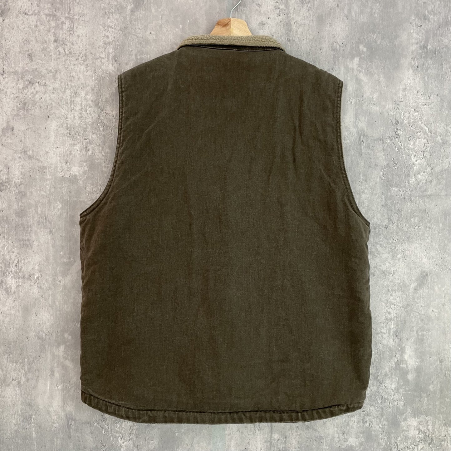 00s 古着 ビンテージ vintage ウルヴァリン ダックベスト フルジップ ワーク アウトドア 裏地フリース WOLVERINE