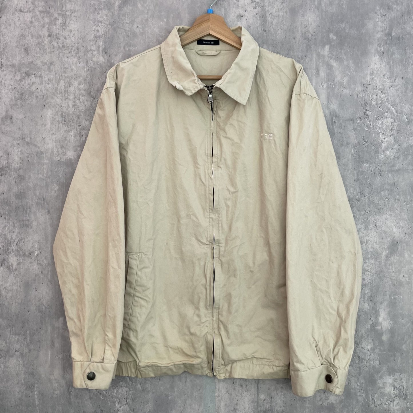 00s vintage 古着 ビンテージ セルジェブランコ スイングトップ ブルゾン フルジップ ワンポイント刺繍 SERGEBLANCO