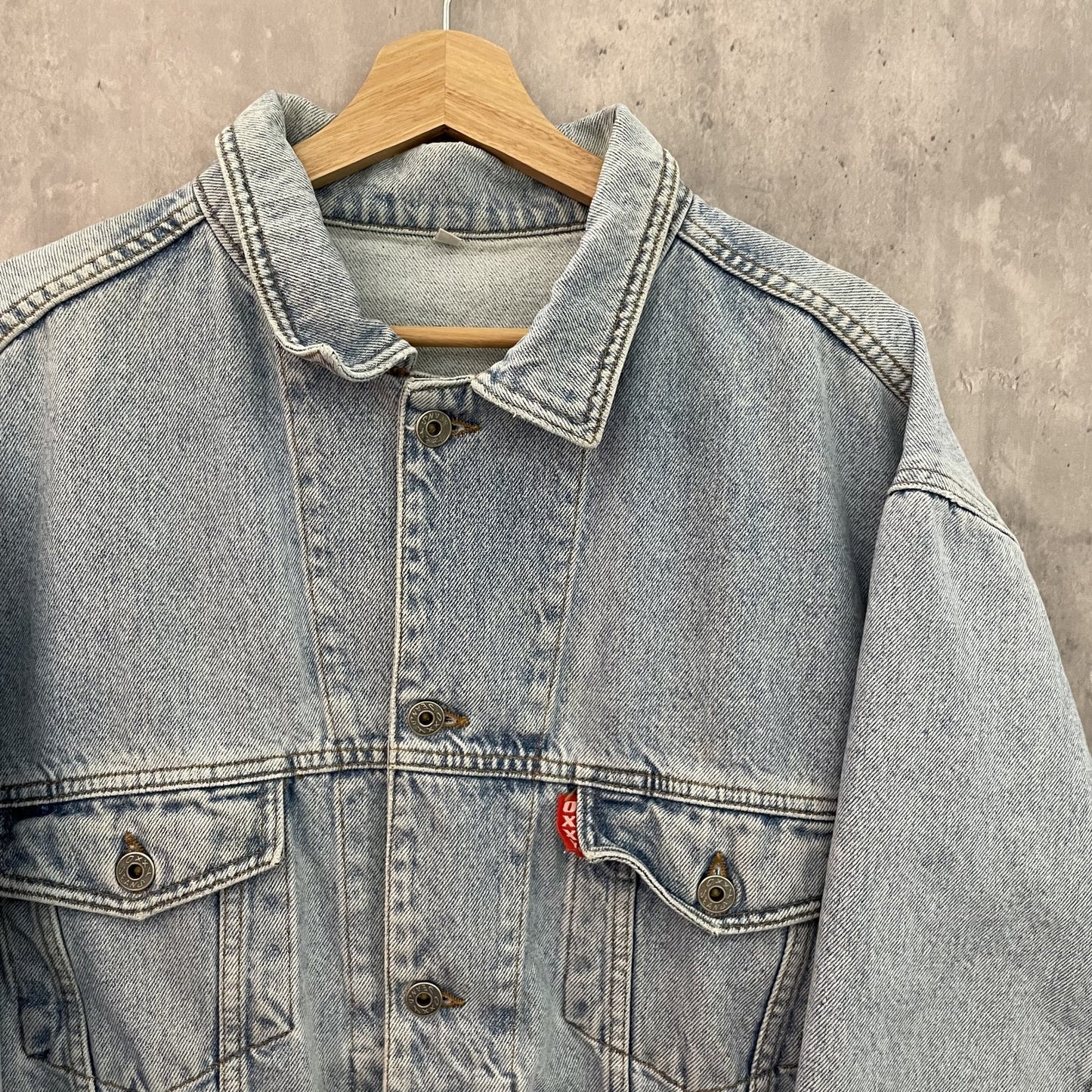 00s vintage 古着 ビンテージ デニムジャケット OXXY Gジャン バイカー ブルー アメカジ カジュアル