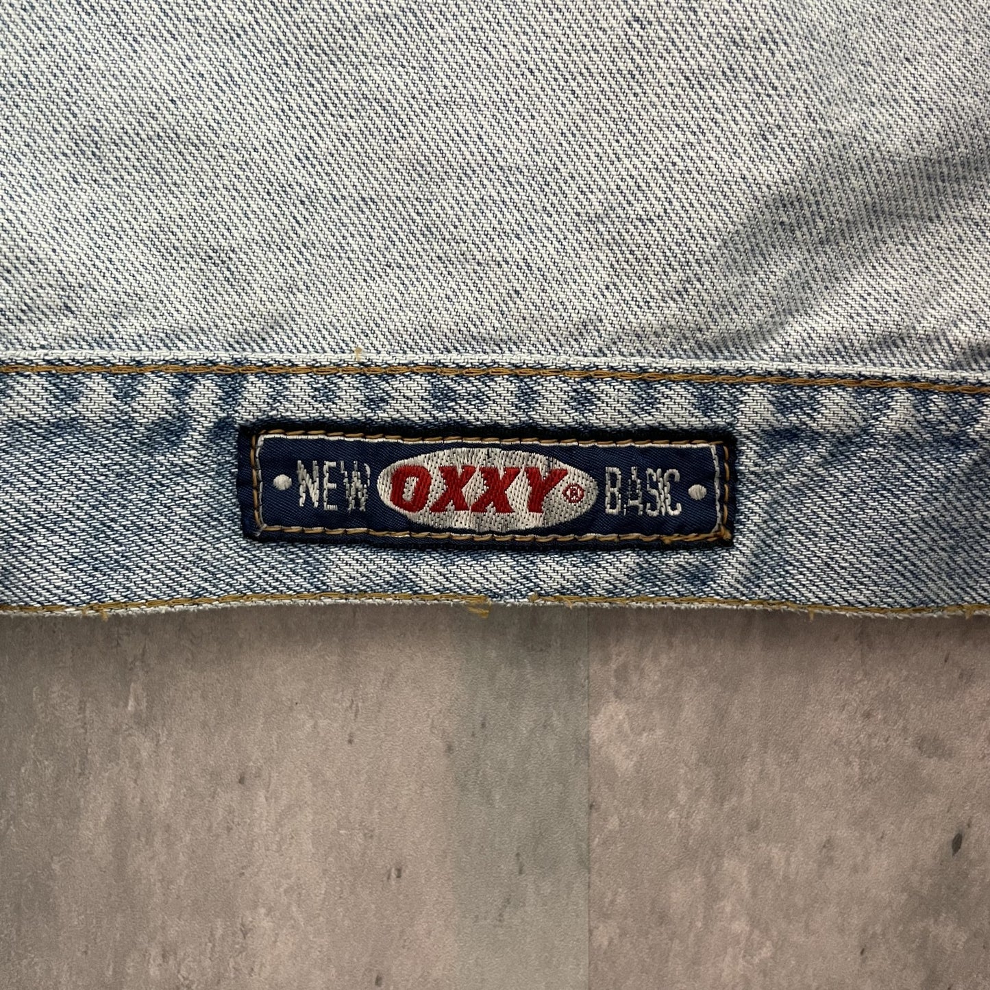 00s vintage 古着 ビンテージ デニムジャケット OXXY Gジャン バイカー ブルー アメカジ カジュアル