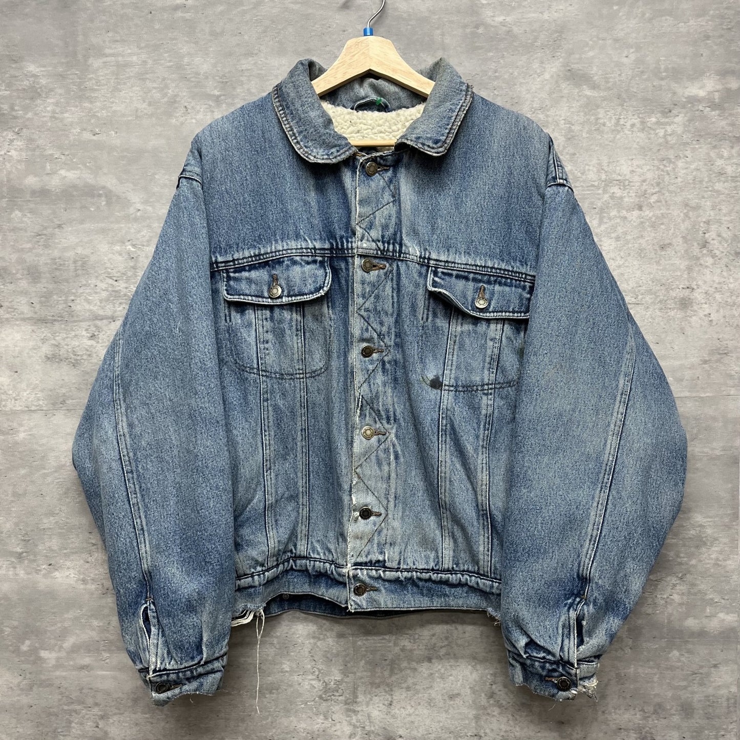 90s vintage 古着 ビンテージ ラングラー Wrangler デニムジャケット デニムボア インディゴ