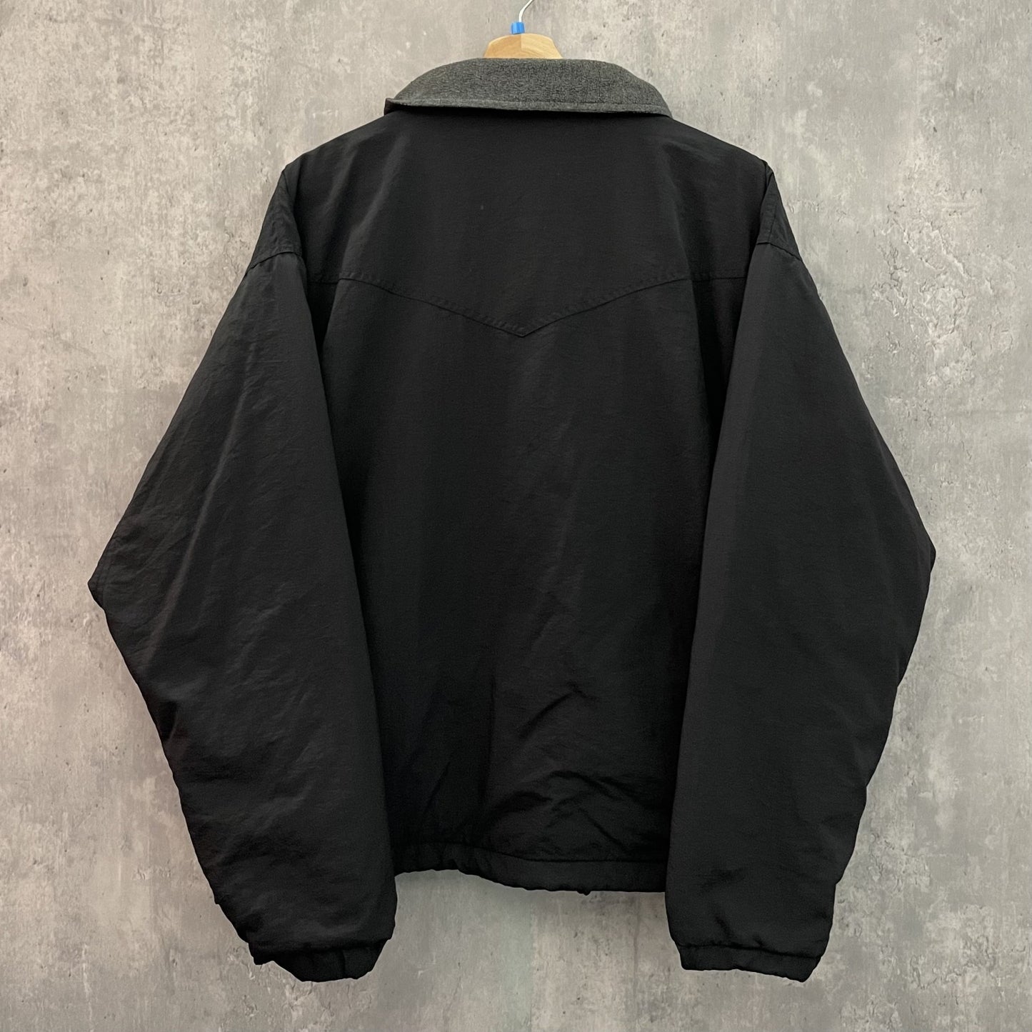 90s vintage 古着 ビンテージ コロンビア Columbia ナイロン アウトドアジャケット オールブラック フルジップ