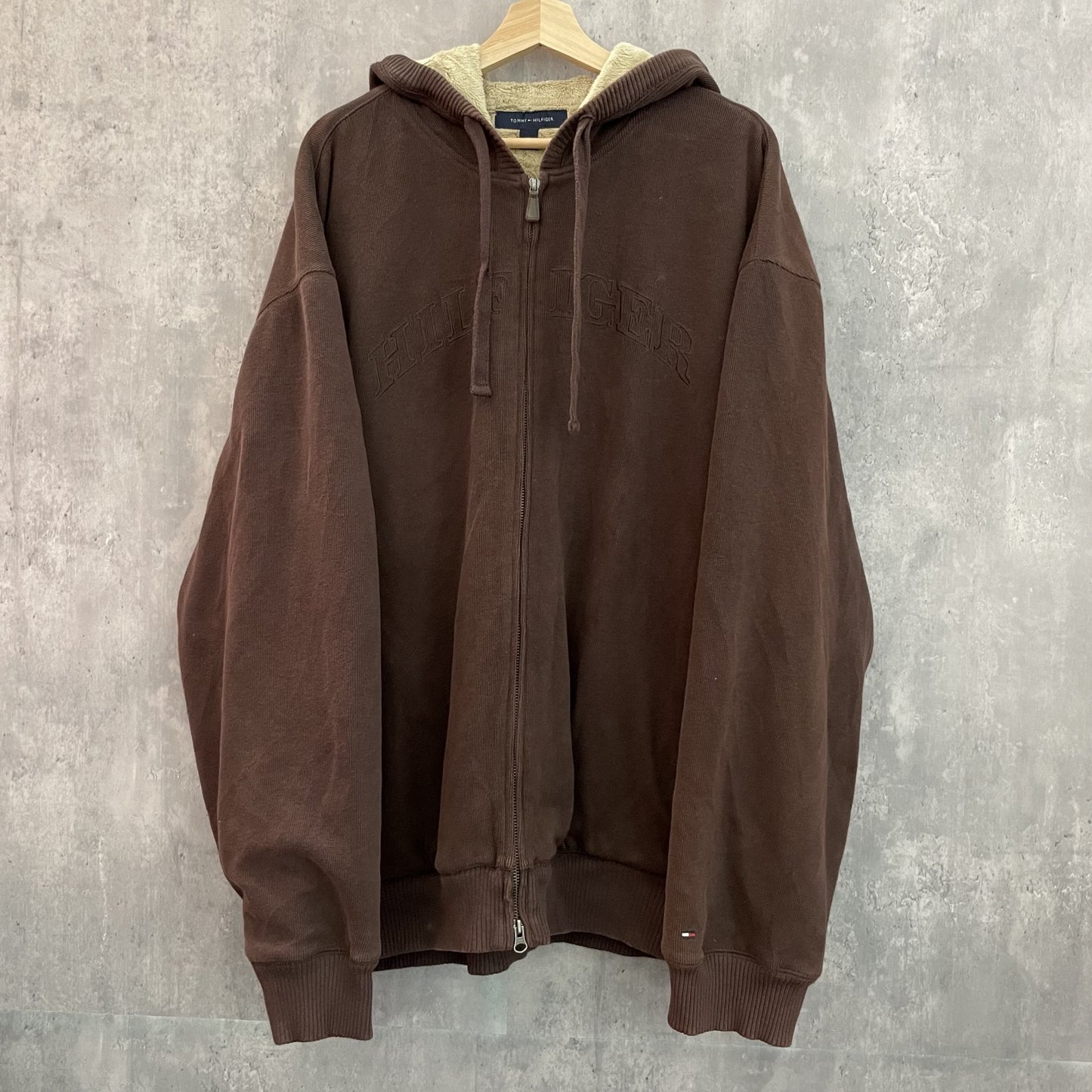 00s vintage 古着 ビンテージ トミーヒルフィガー TOMMYHILFIGER パーカー 胸ロゴ ストリート オーバーサイズ スウェット