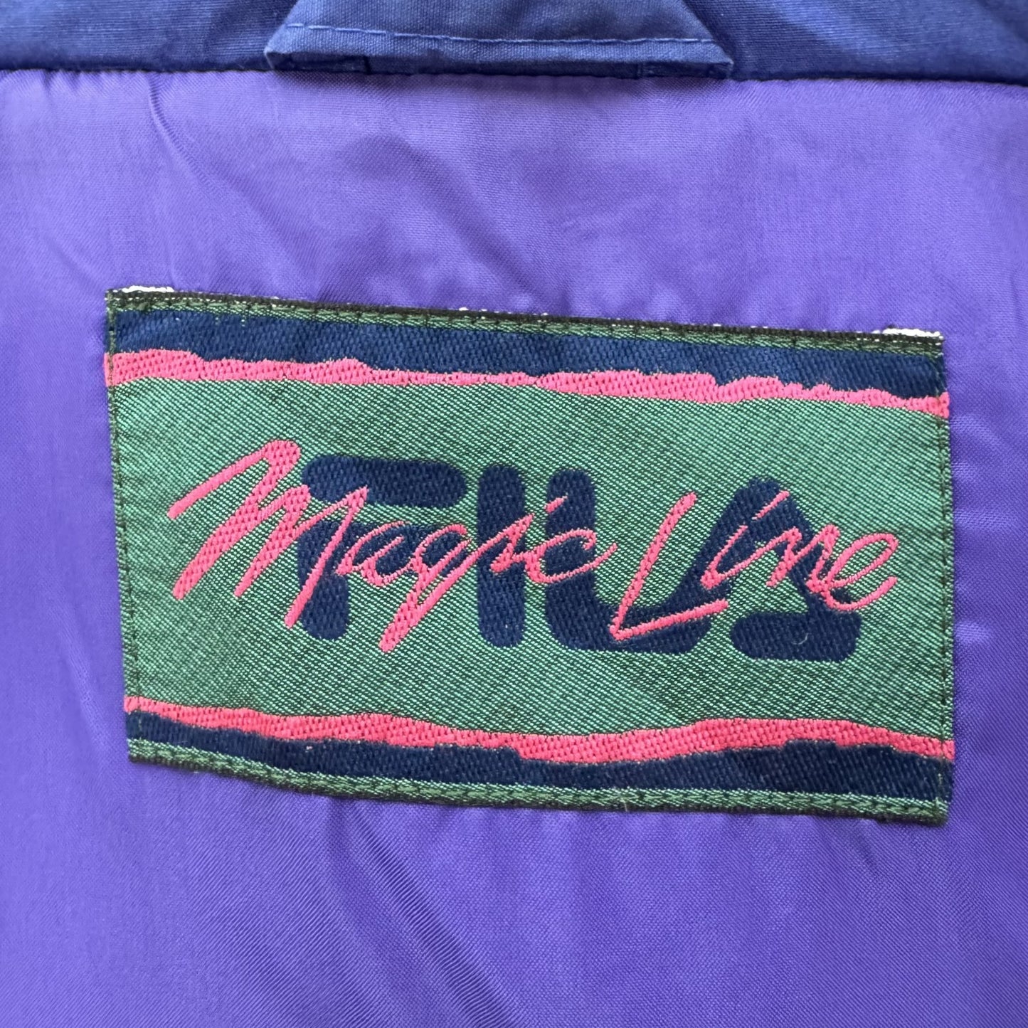 90s vintage 古着 ビンテージ フィラ FILA キルティング ナイロン スナップジャケット