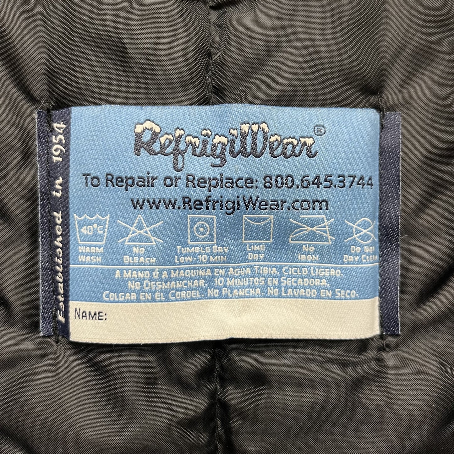 90s vintage 古着 ビンテージ RefrigiWear ナイロンジャケット ブルゾン ネイビー アメカジ オーバーサイズ