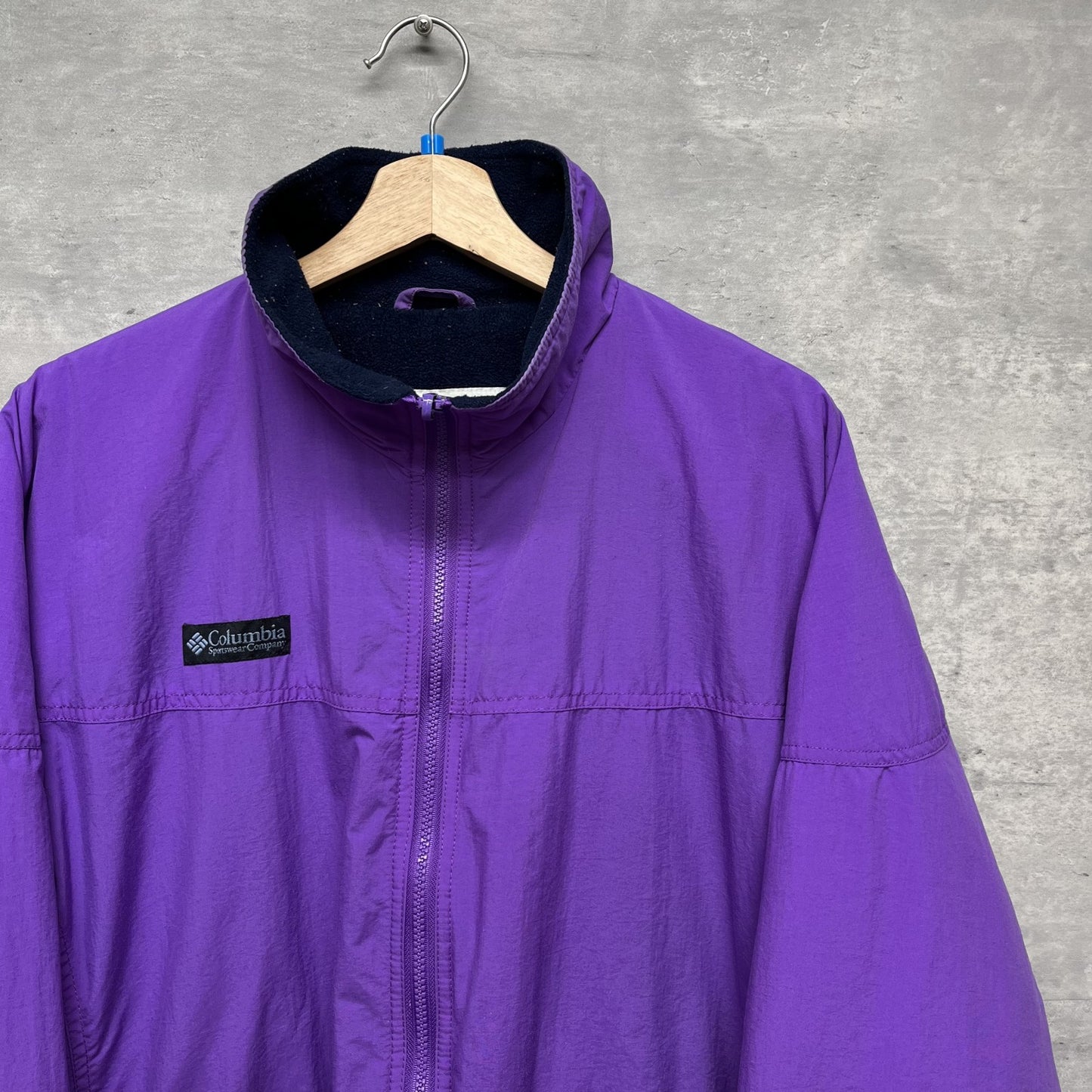 00s vintage 古着 ビンテージ コロンビア Columbia アウトドア アメカジ ナイロンジャケット パープル フルジップ