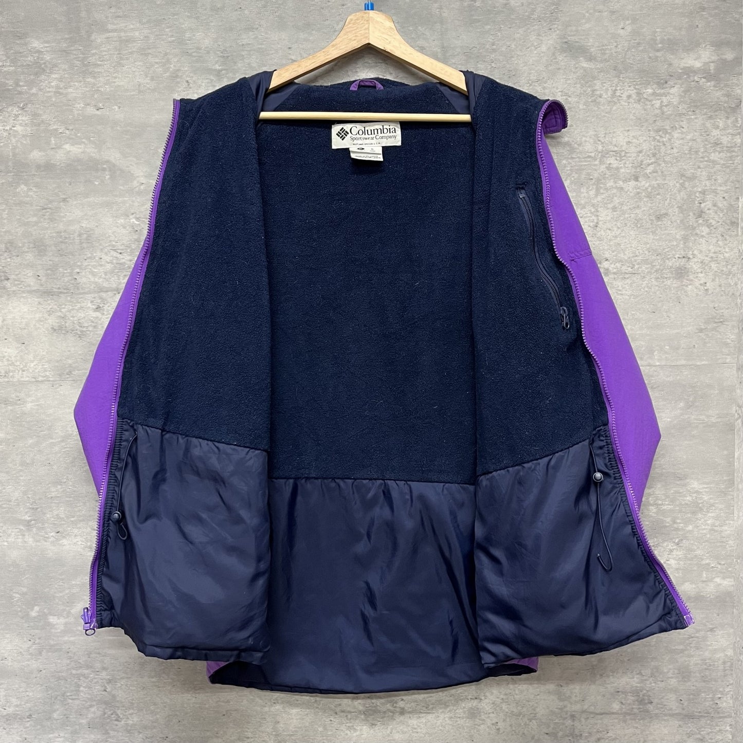 00s vintage 古着 ビンテージ コロンビア Columbia アウトドア アメカジ ナイロンジャケット パープル フルジップ