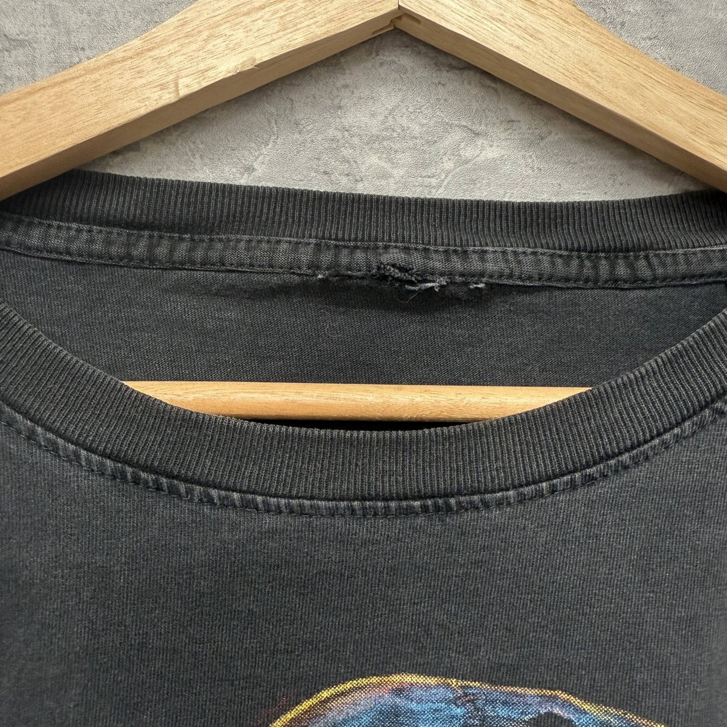 00s vintage 古着 ビンテージ スカルTシャツ Y2K ビック両面プリント ROCK オーバーサイズ ブラック