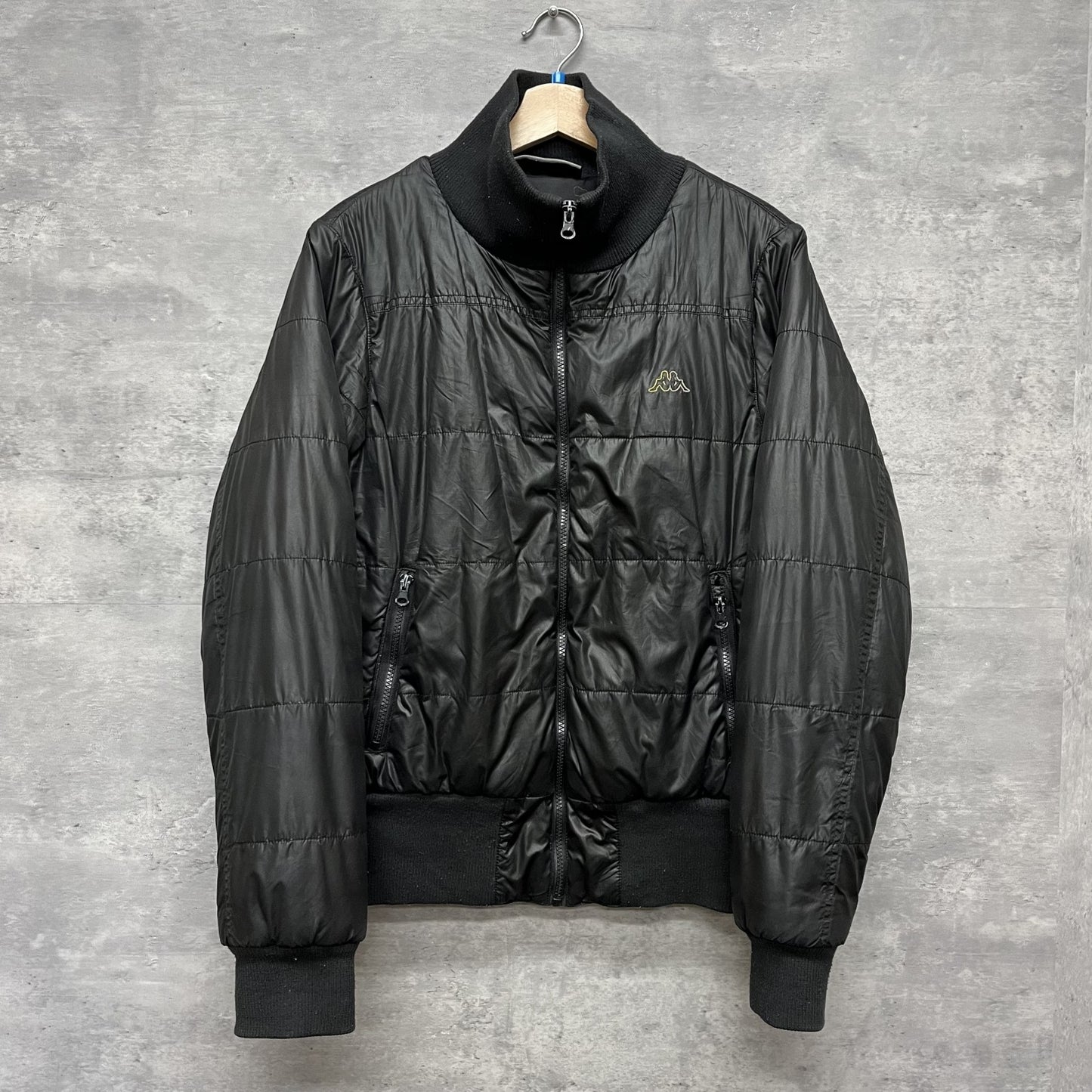 00s vintage 古着 ビンテージ カッパ kappa ナイロンジャケット Y2K ブラック フルジップ ストリート ¥