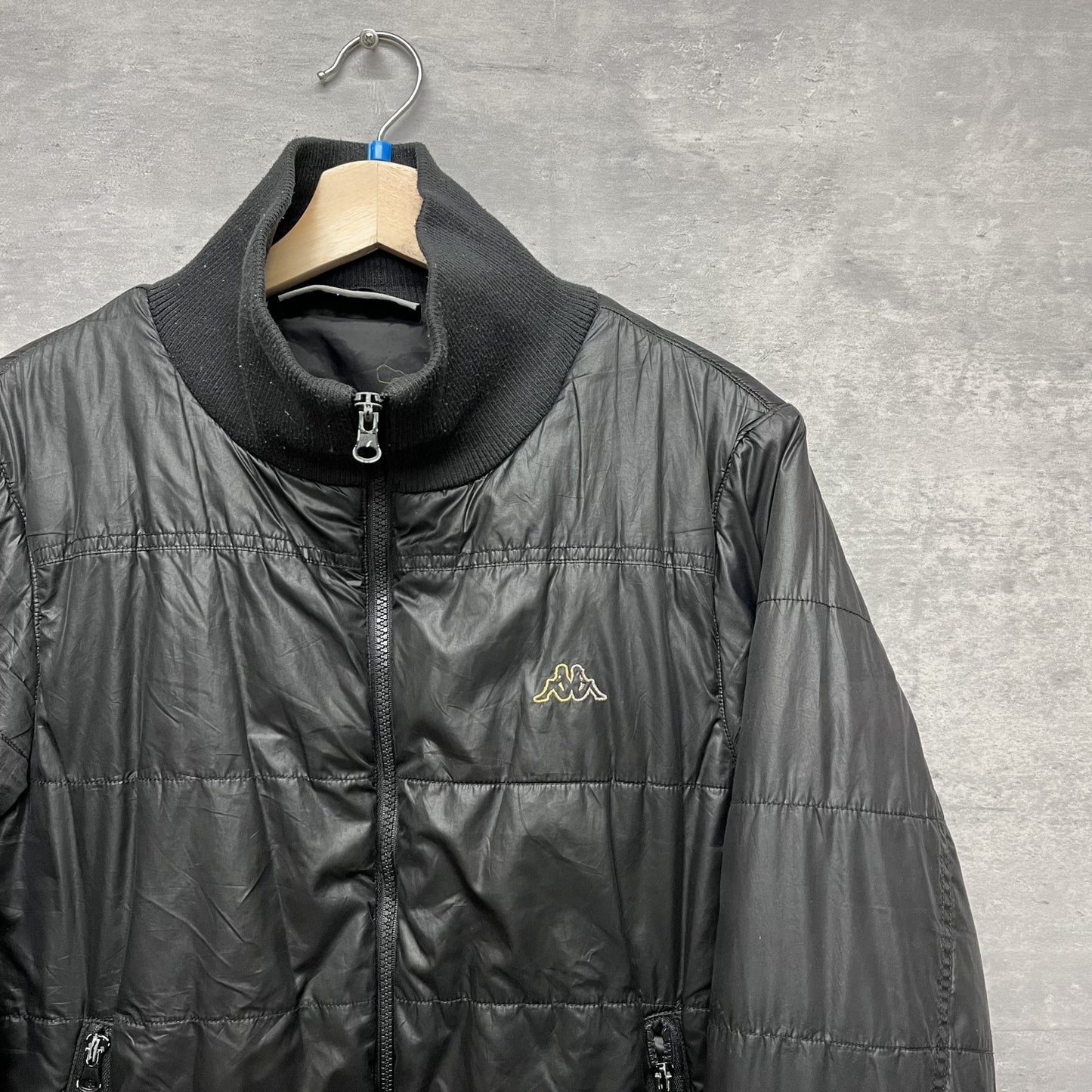 00s vintage 古着 ビンテージ カッパ kappa ナイロンジャケット Y2K ブラック フルジップ ストリート ¥