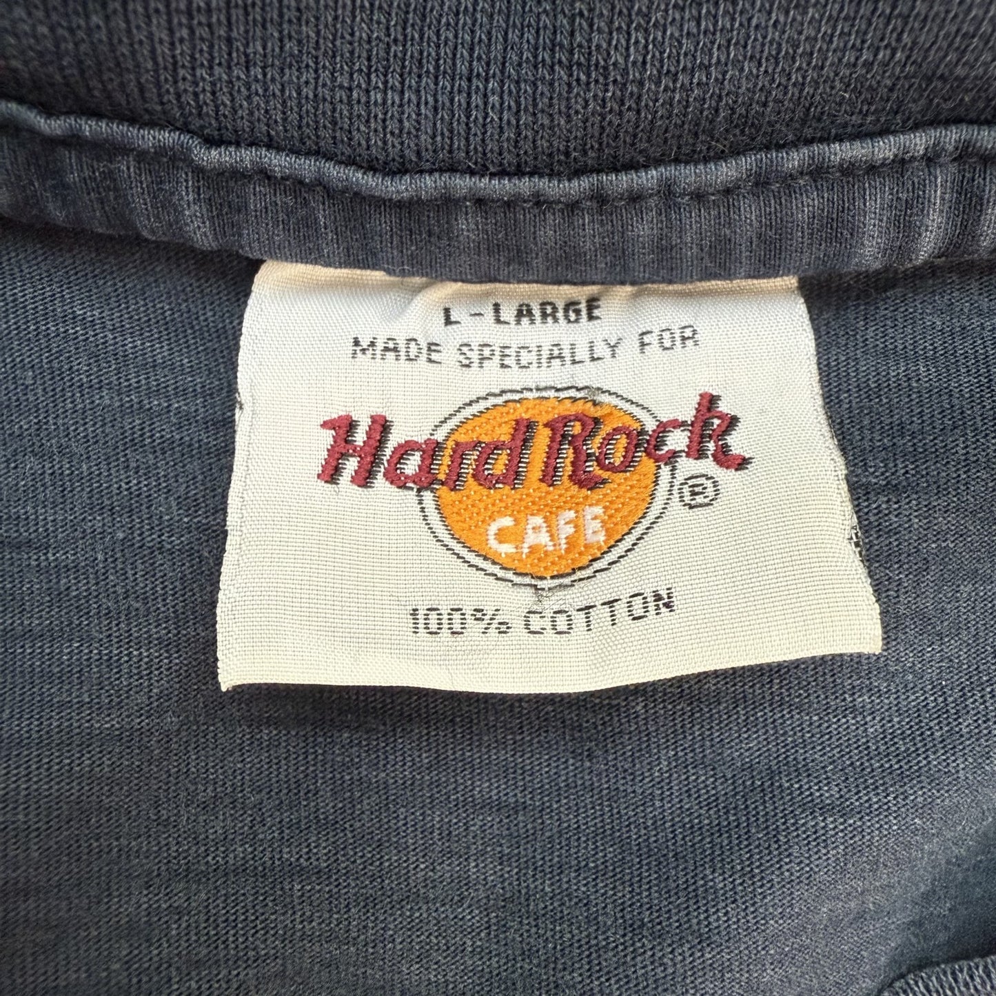 90s vintage 古着 ビンテージ ハードロック Tシャツ カジュアル シティ フロントロゴ HardRock