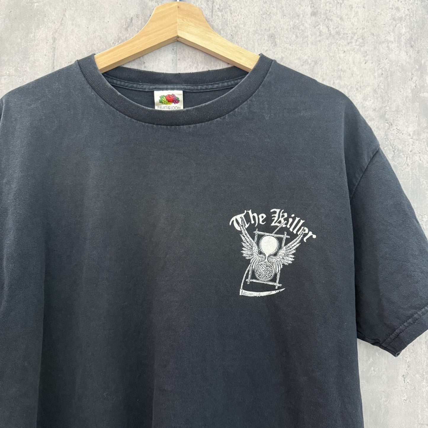00s vintage 古着 ビンテージ フルーツオブザルーム Tシャツ カジュアル ストリート 胸プリント ブラック