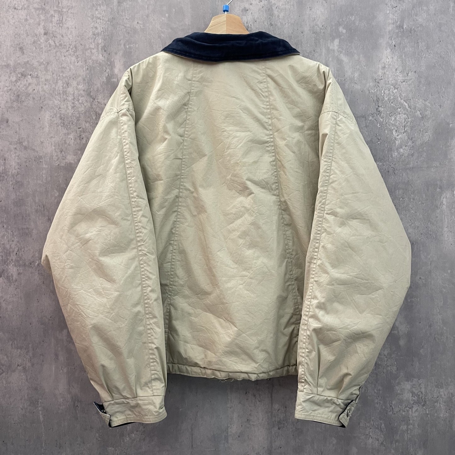 90s vintage 古着 ビンテージ ARPMAN ナイロン ファイヤーマンジャケット ドローコード フロントロゴ ブルゾンジャケット