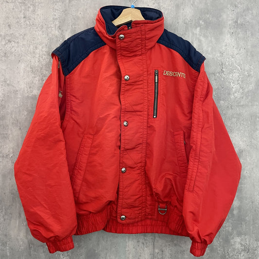 90s vintage 古着 ビンテージ デサンス DESCENTE マウンテンジャケット ナイロンジャケット アウター スキーウェア ロゴ刺繍