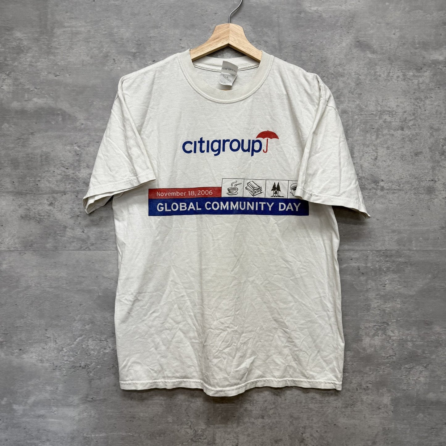 00s vintage 古着 ビンテージ ギルダン GILDAN Tシャツ 企業 カジュアル ストリート 両面プリント