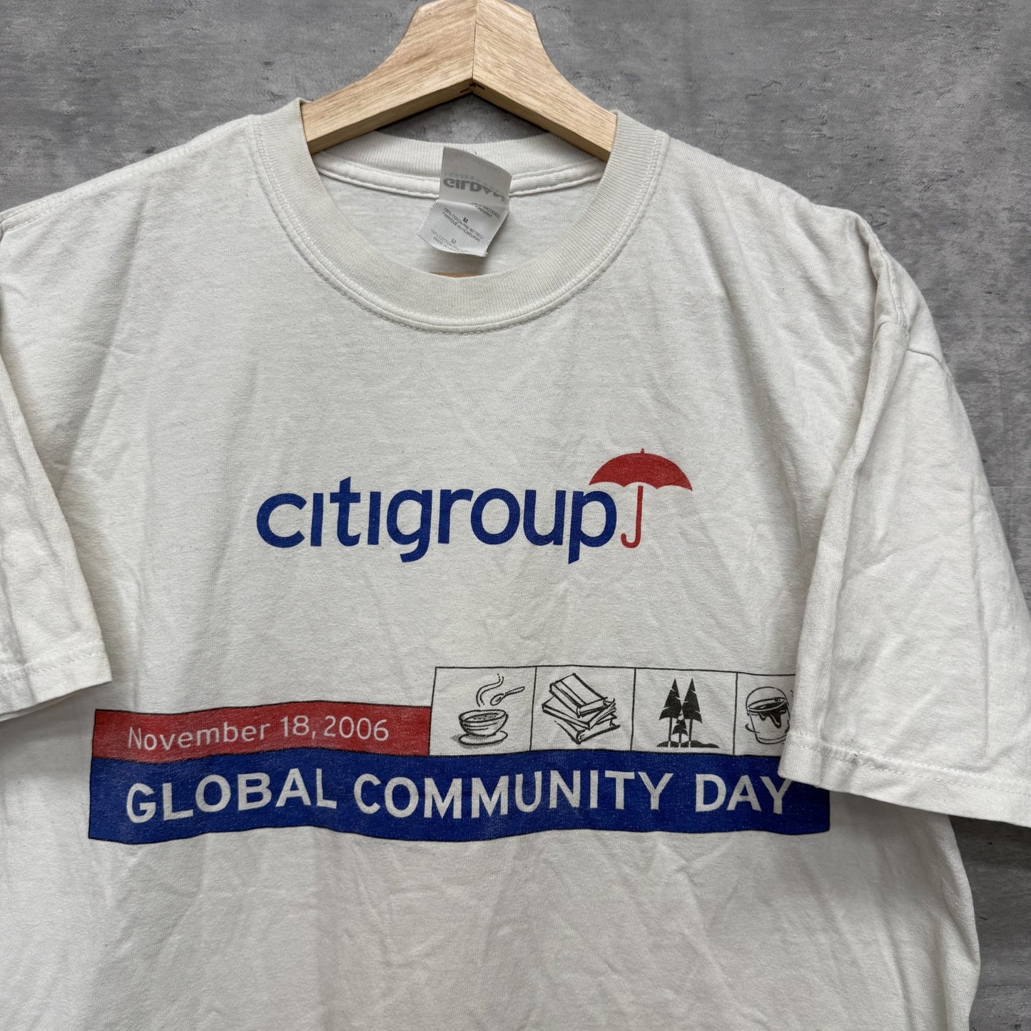 00s vintage 古着 ビンテージ ギルダン GILDAN Tシャツ 企業 カジュアル ストリート 両面プリント