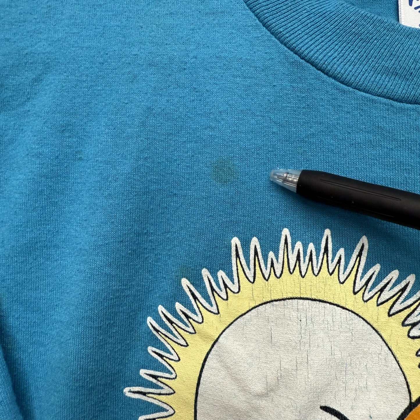 80s 90s vintage 古着 ビンテージ Velva Sheen Tシャツ ガーフィールド キャラクター アメリカ製 ライトブルー