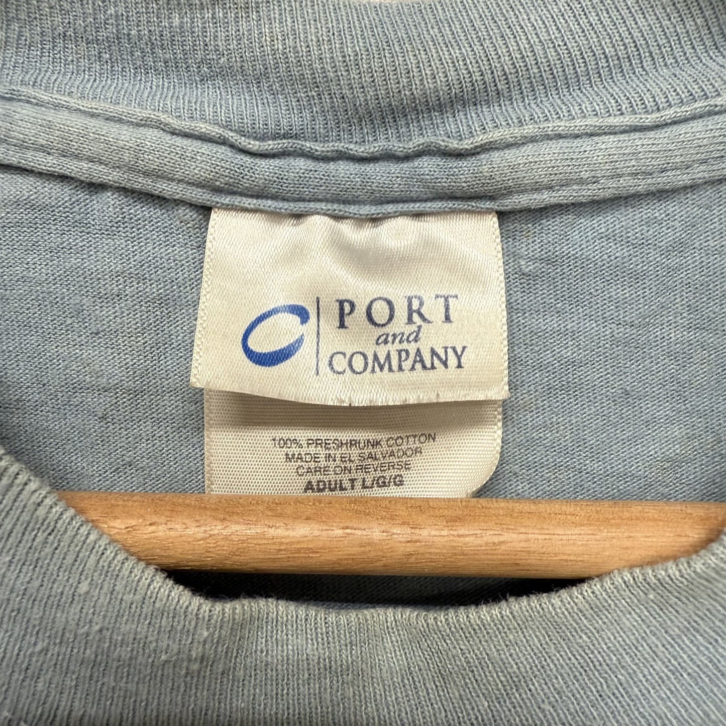 00s vintage 古着 ビンテージ PORT and COMPANY Tシャツ カジュアアル スカイブルー