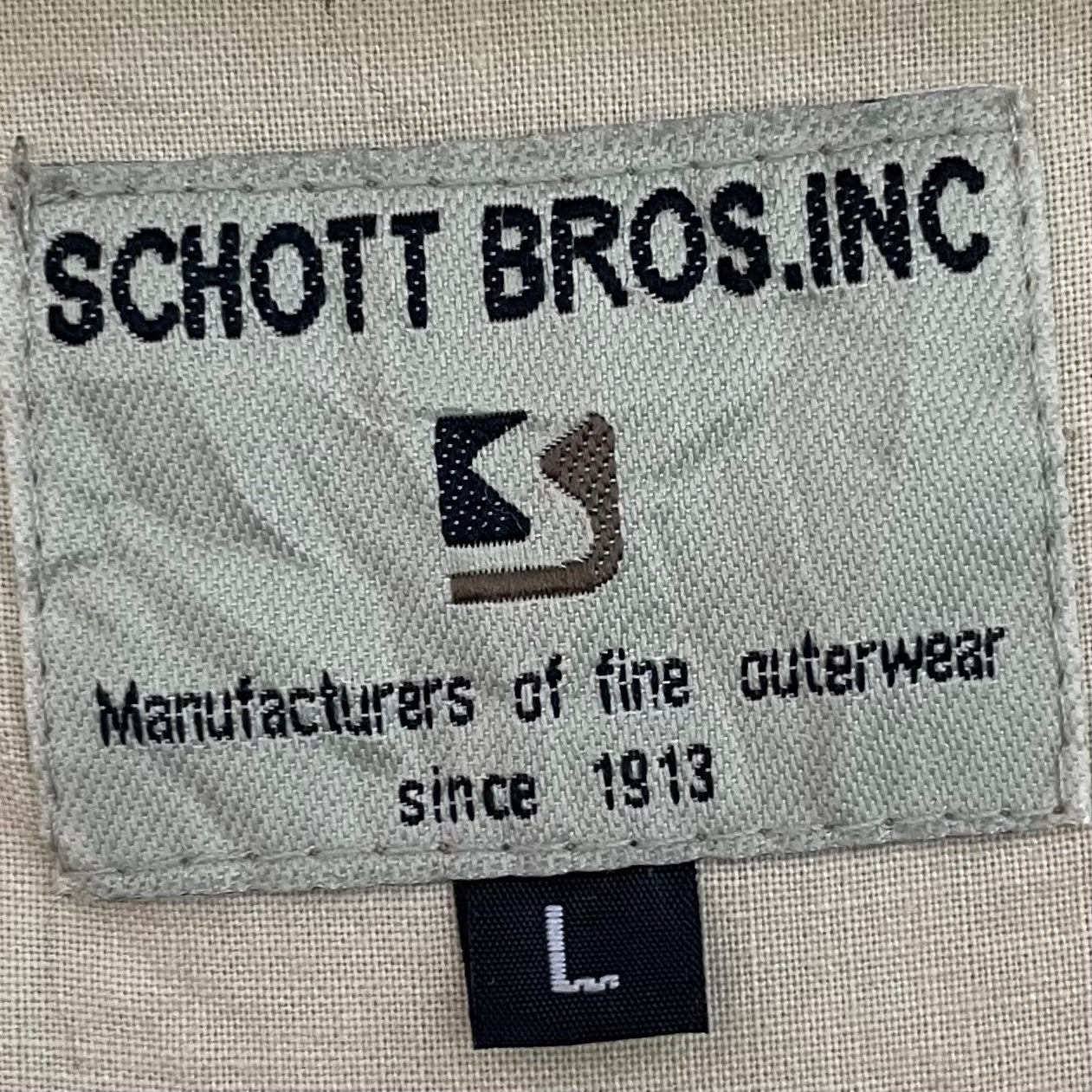 00s vintage 古着 ビンテージ ショット Schott 中部丈 コート ワンカラー