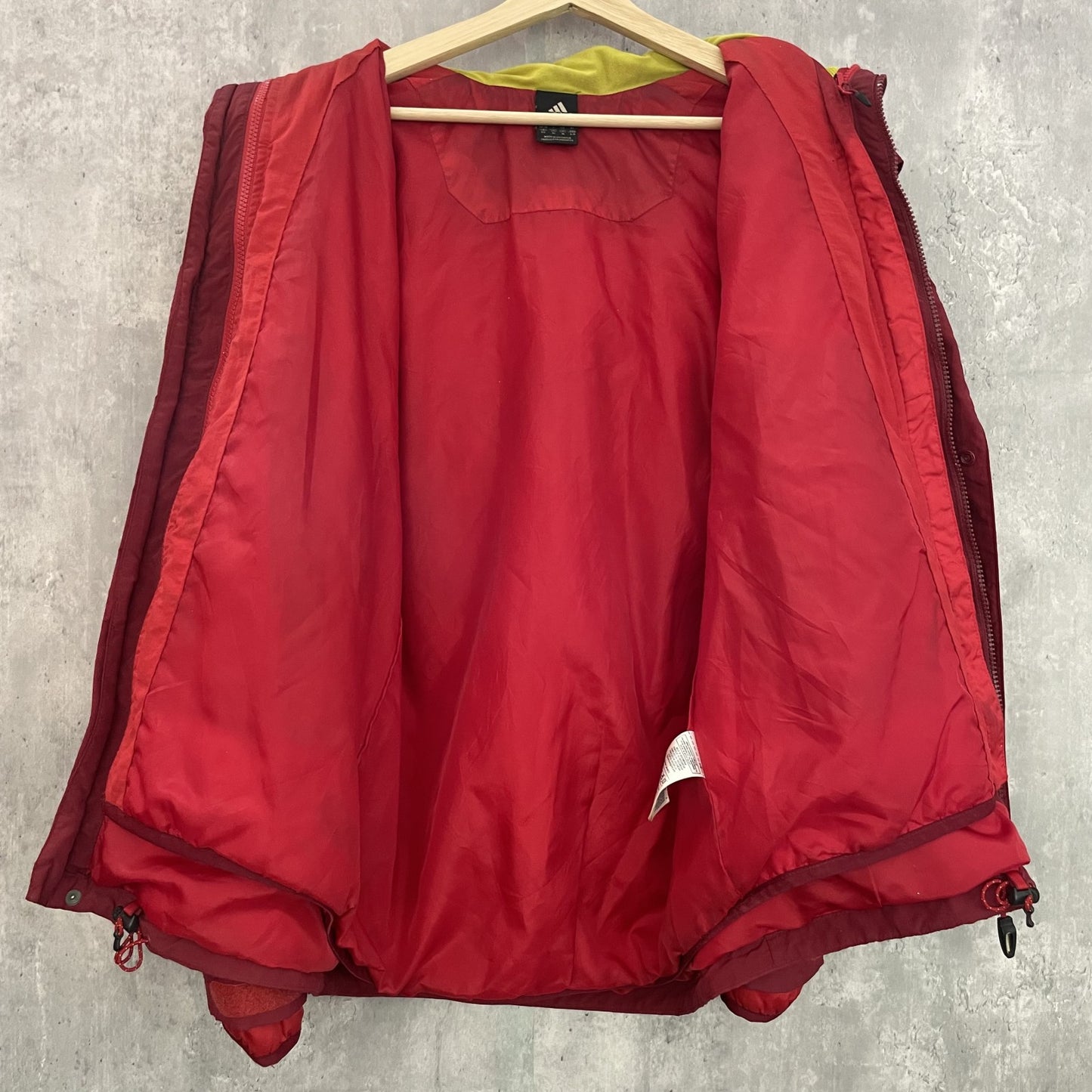 00s vintage 古着 ビンテージ ナイロンジャケット アディダス adidas マウンテンジャケット ライナー付 スナップボタン
