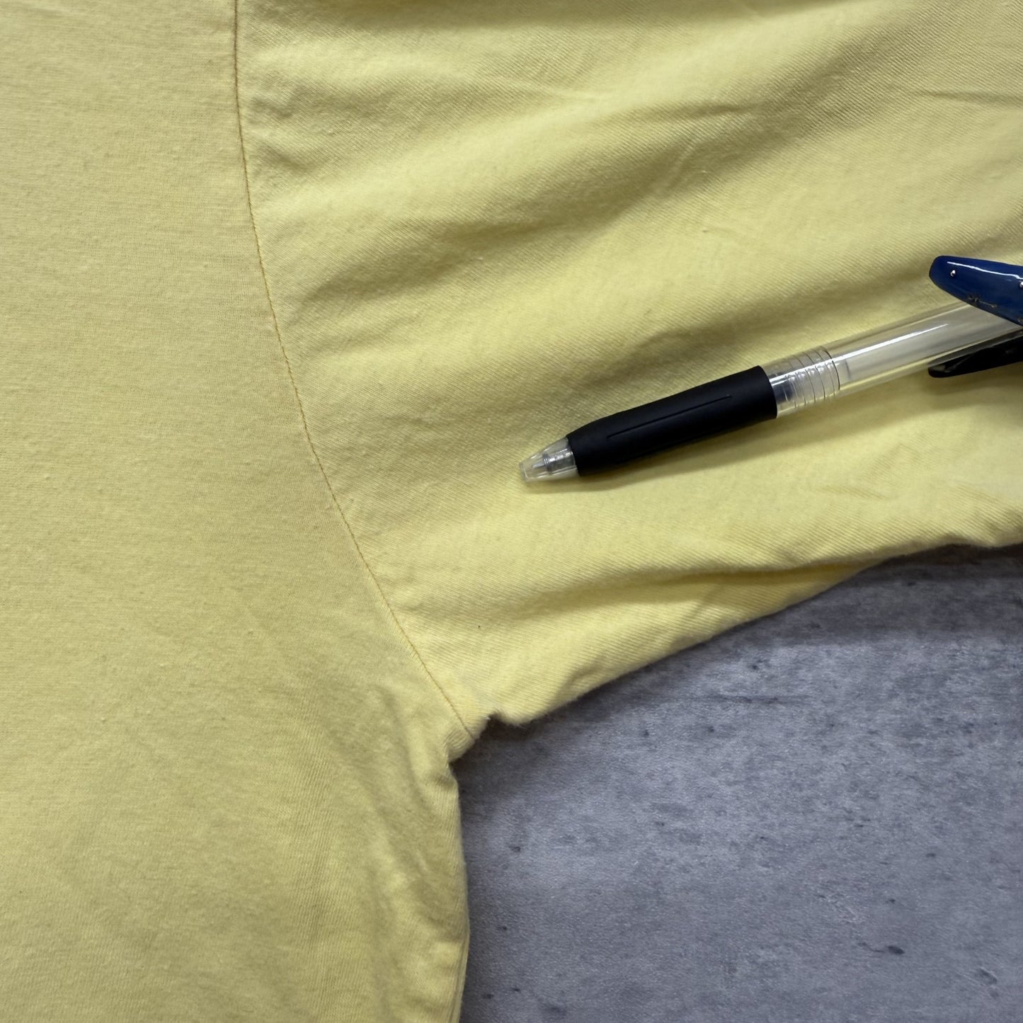 00s vintage 古着 ビンテージ Tシャツ LIGNE7 リンガー アメカジ カジュアル フロントロゴ イエロー