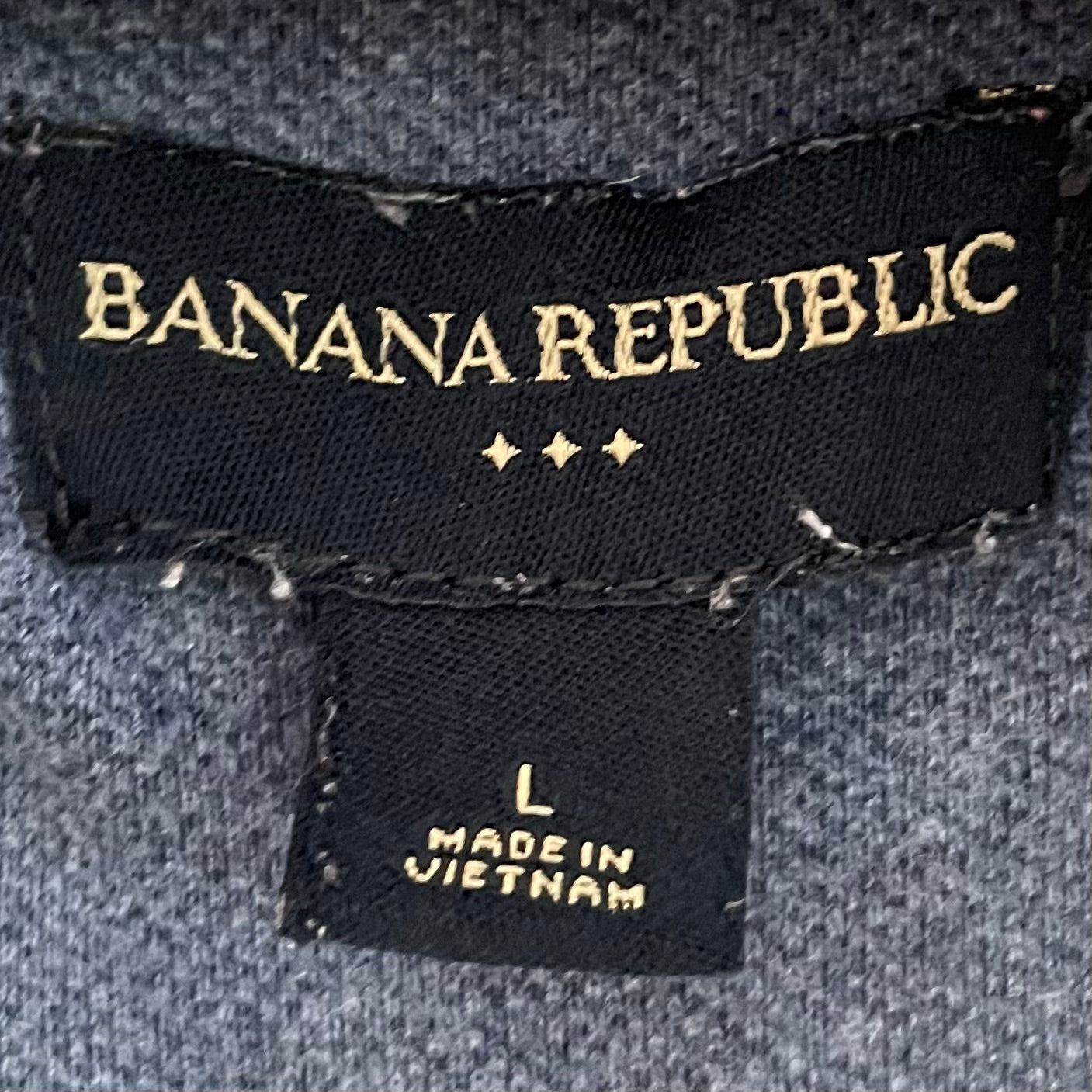 00s vintage 古着 ビンテージ バナナリパブリック BANANA REPUBLIC ハーフジップ 長袖