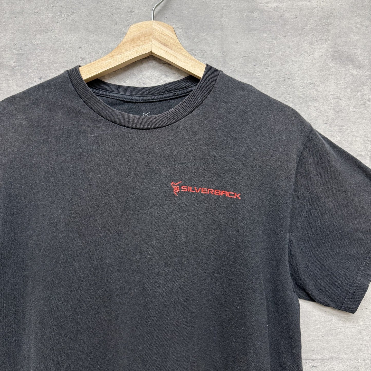 00s vintagえ古着 ビンテージ SILVER BACK シルバーバック ゴリラ アメカジ 胸 バックプリント ブラック