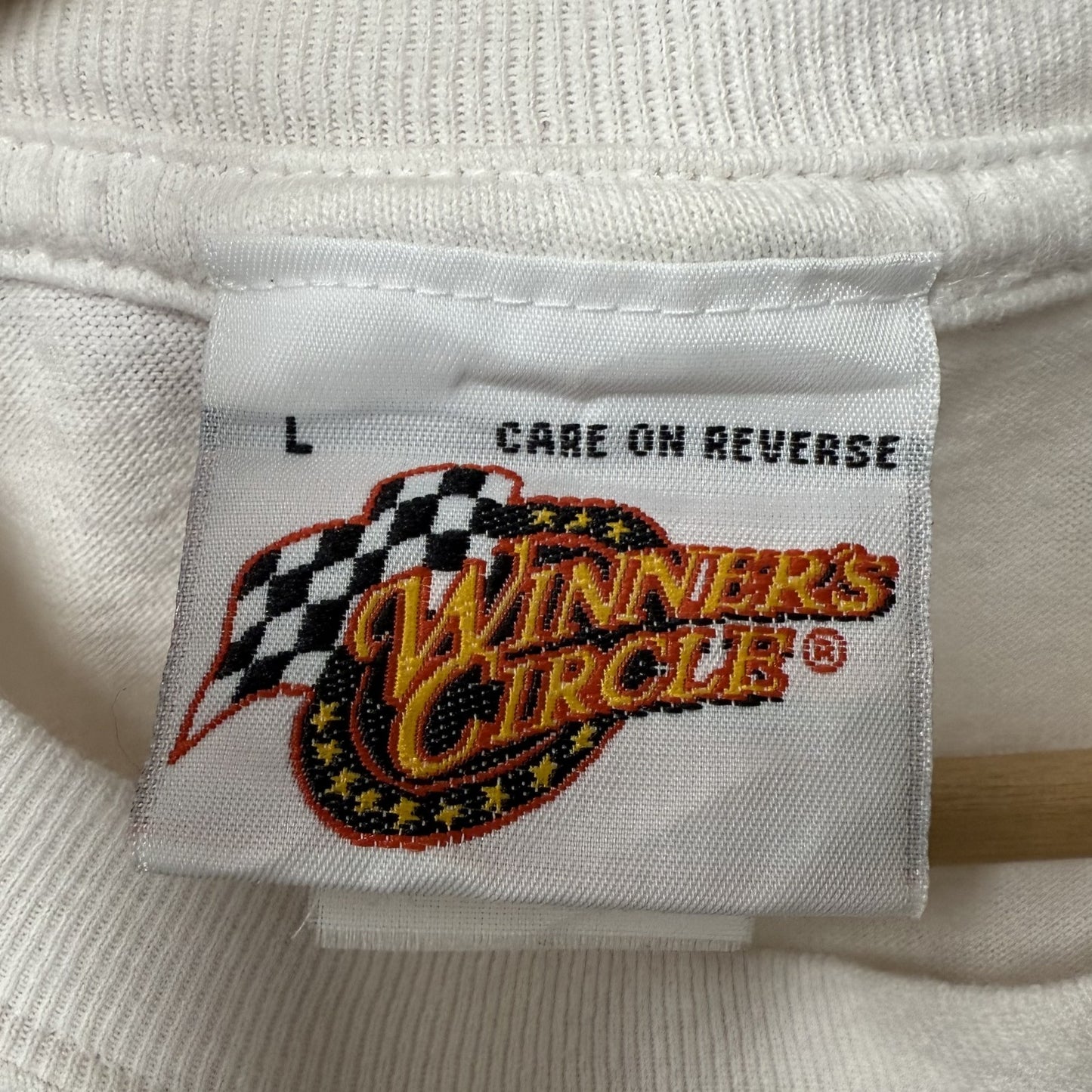 90s vintage 古着 ビンテージ モーター系 ストリート 両面プリント WINNER'S CIRCLE ホワイト