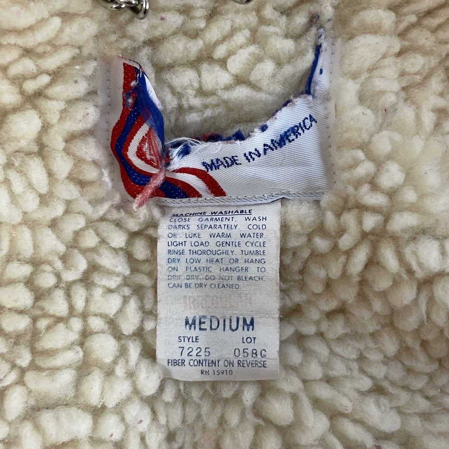 80s vintage 古着 ビンテージ USA製 used 裏パイル ボアジャケット ダブルジップ ラグランスリーブ