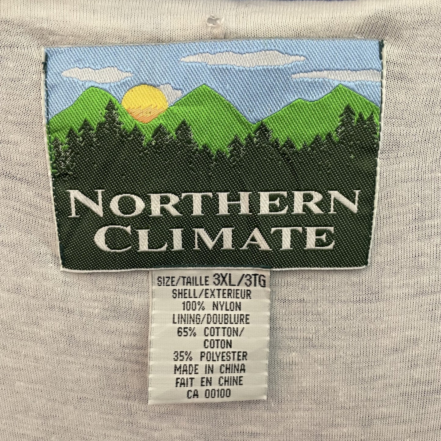 90s vintage 古着 ビンテージ ナイロンジャケット NORTHERN CLIMATE フルジップ マルチカラー アウトドア