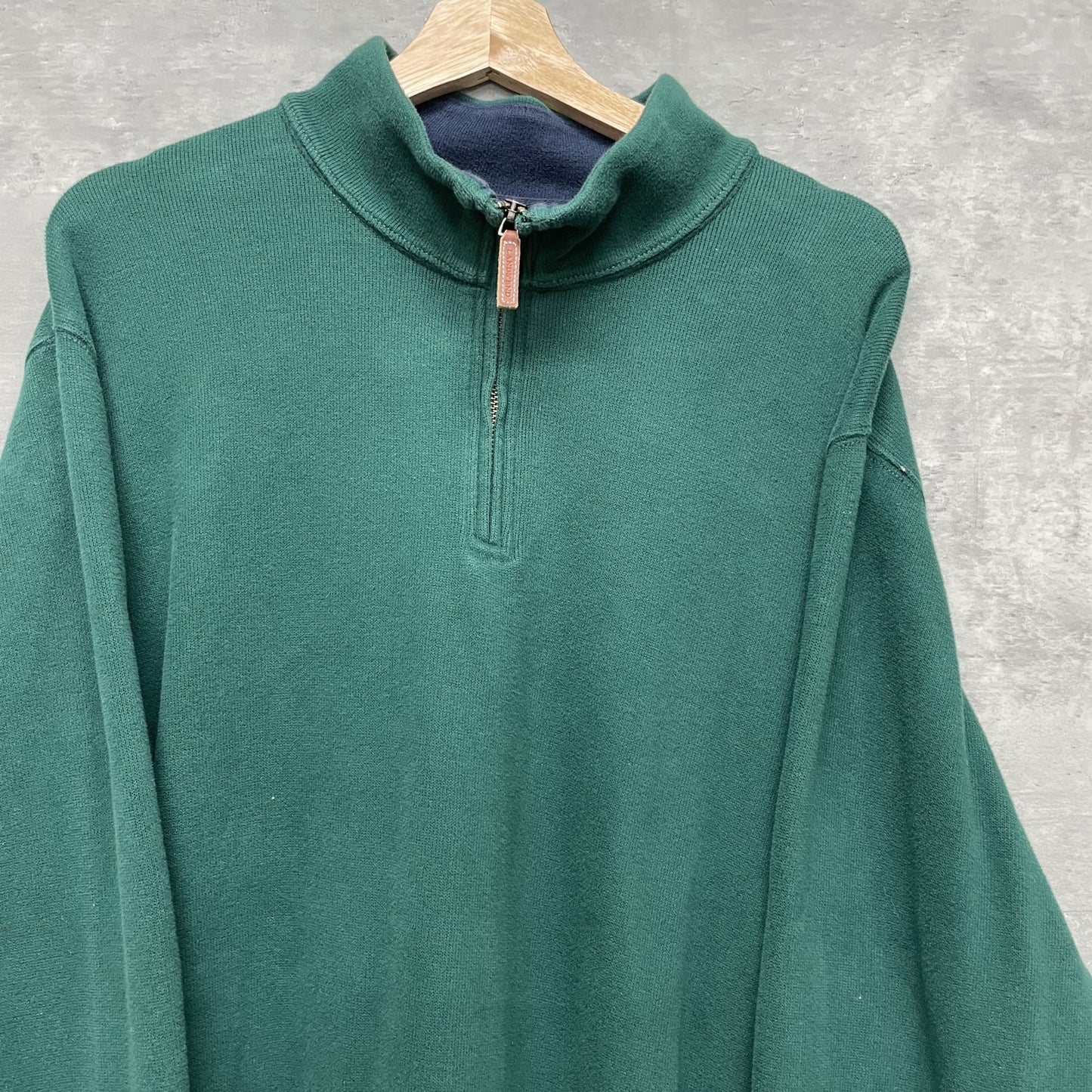 00s vintage 古着 ビンテージ ランズエンド LANDS'END ハーフジップスウェット トレーナー 紳士
