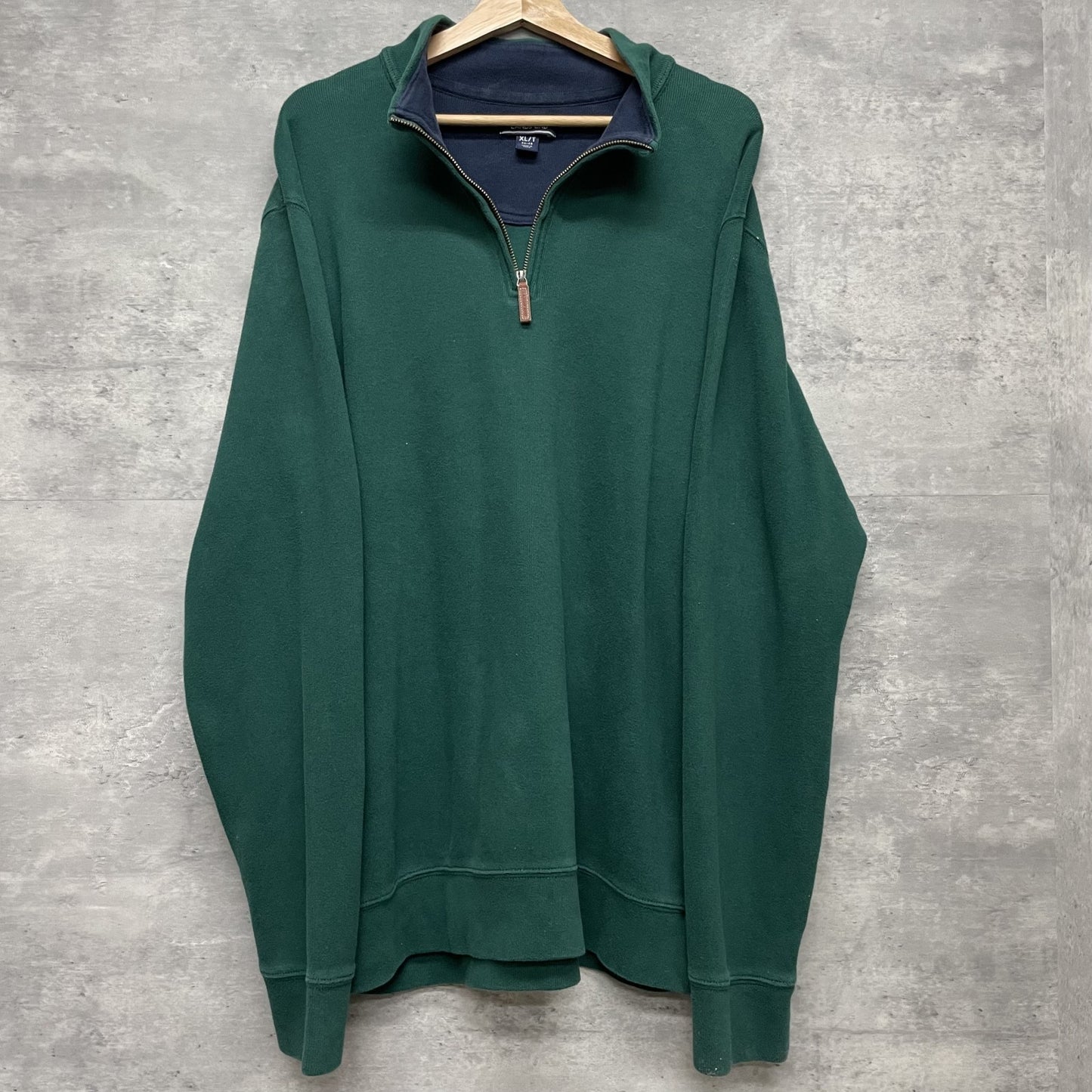 00s vintage 古着 ビンテージ ランズエンド LANDS'END ハーフジップスウェット トレーナー 紳士
