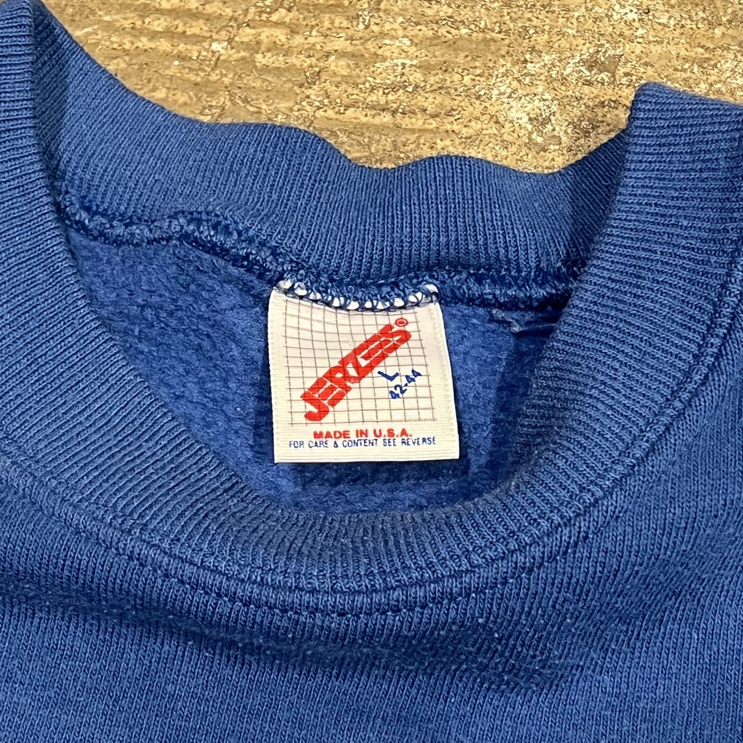 90s Jerzees USA製 ワインセラースウェット ブルー L