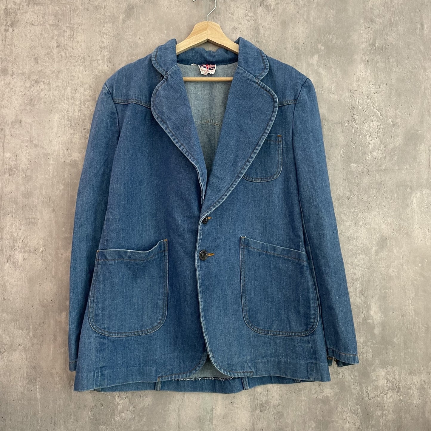 90s vintage BRITTANIA SPORTS WEAR デニムジャケット テーラードジャケット 古着 ビンテージ