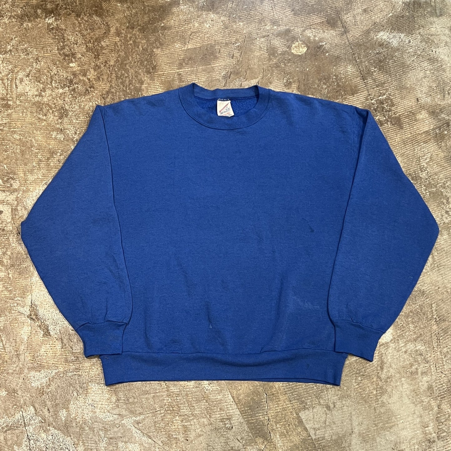 90s Jerzees USA製 無地スウェット ブルー L