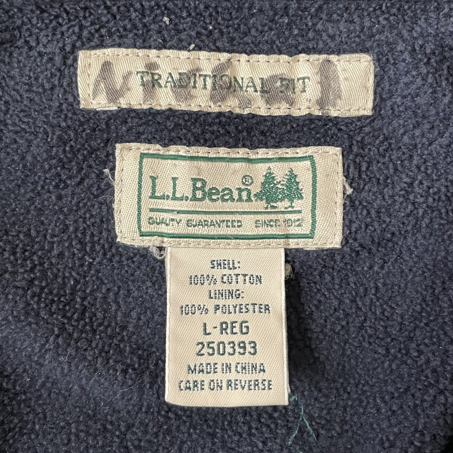 00s vintage 古着 ビンテージ エルエルビーン L.L.Bean コットンシャツ ネルシャツ チェック柄 フリース