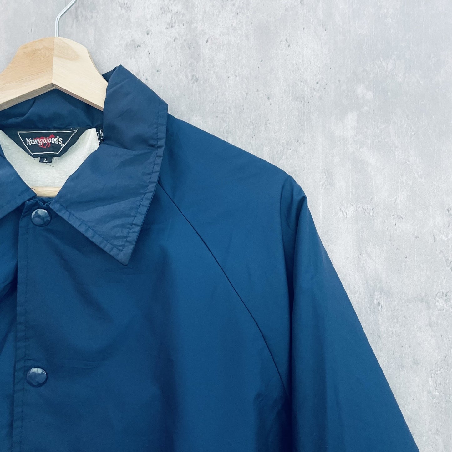 90s vintage Youngbloods コーチジャケット 古着 ビンテージ ネイビー アメカジ ベイカー