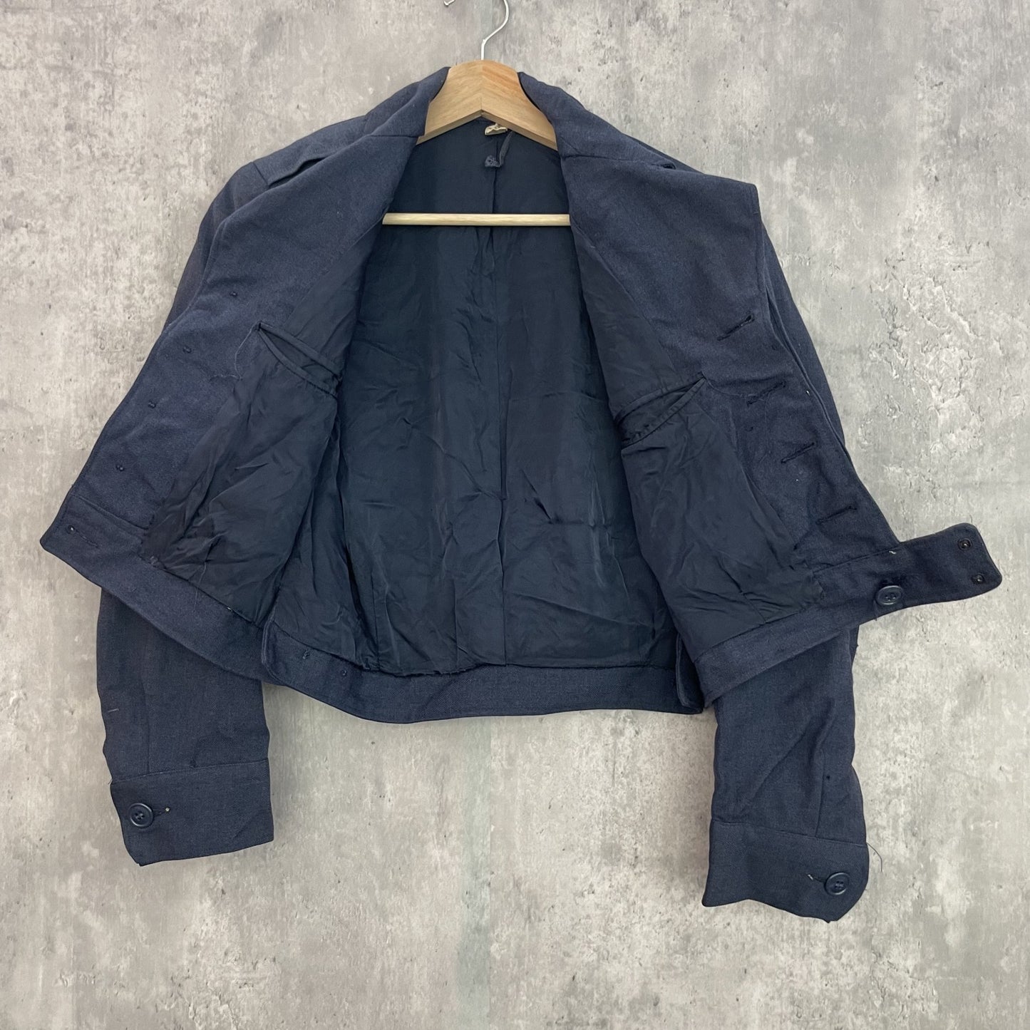 50s vintage USAIRFORSE USA製 アイクジャケット ウール ショート丈 ネイビー