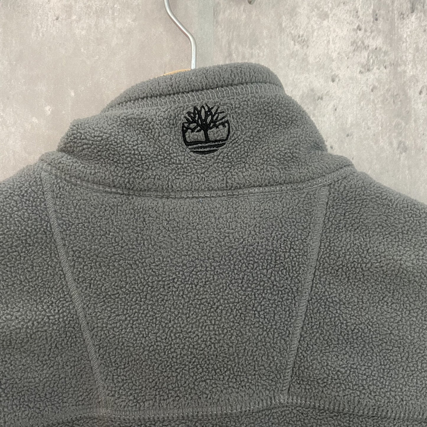 90s vintage 古着 Timberland ビンテージ ティンバーランド フリースジャケット ロゴ刺繍 フルジップ OLD
